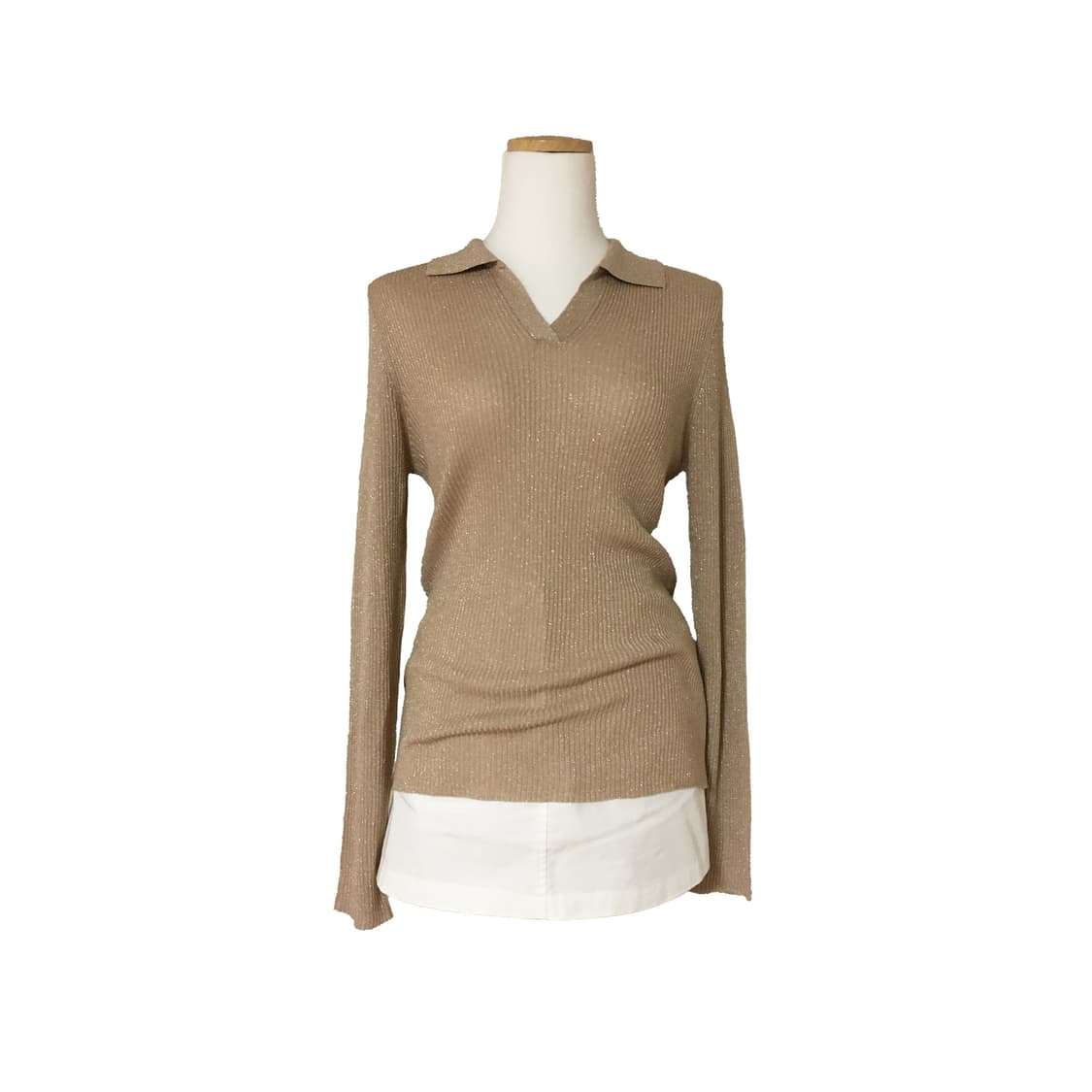 글리터 카라 니트 갸루 상품이미지1