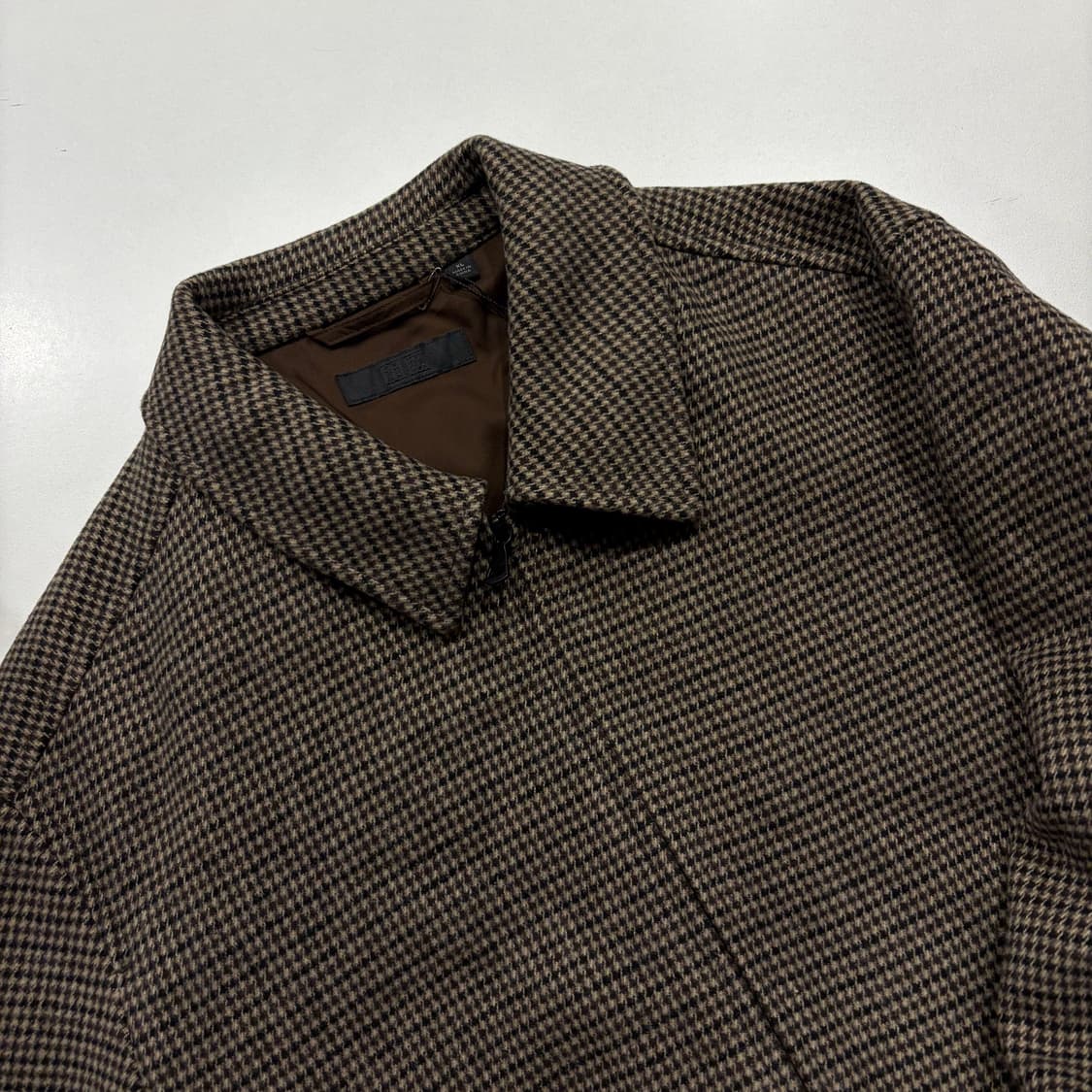 [XL] 유니클로 브라운 하운드투스 패턴 자켓 D75 상품이미지8