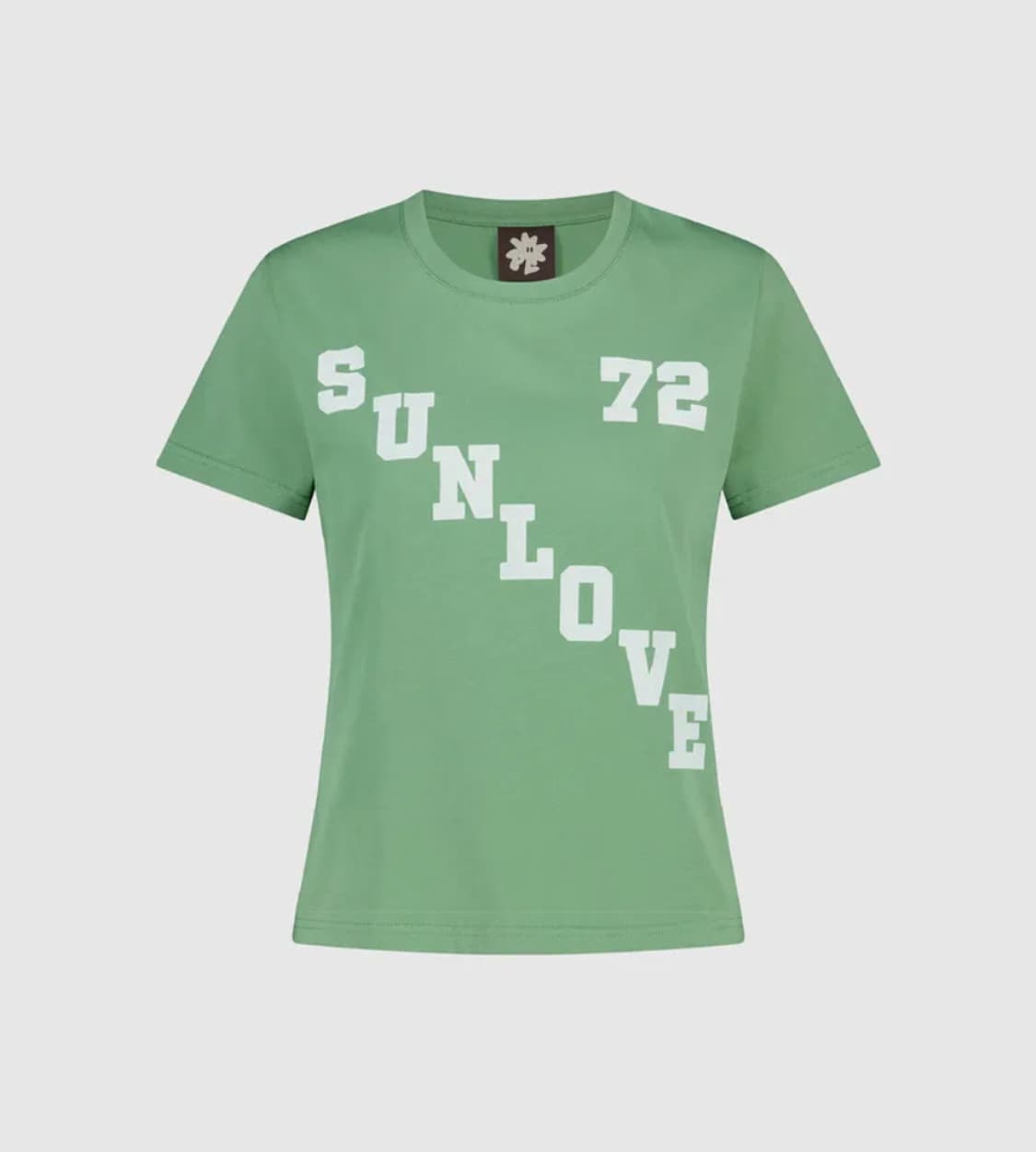 sunlove Diagonal Tee Green T-shirt 상품이미지1