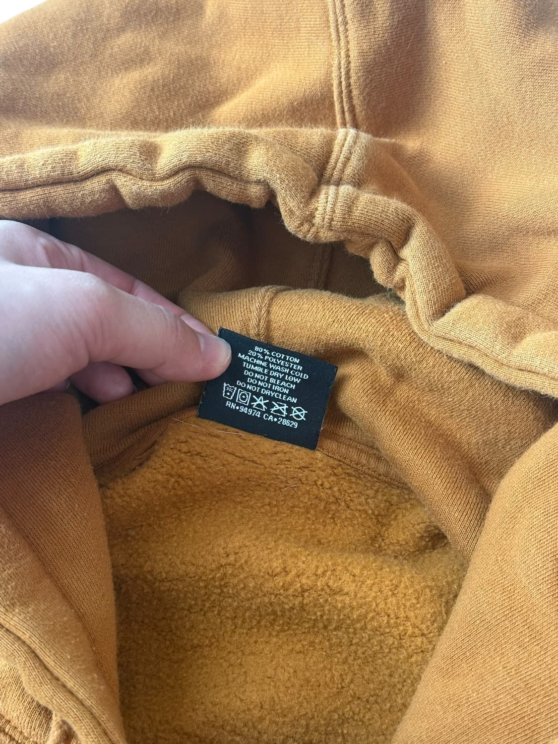 스투시 자수 카멜 후드티 상품이미지7