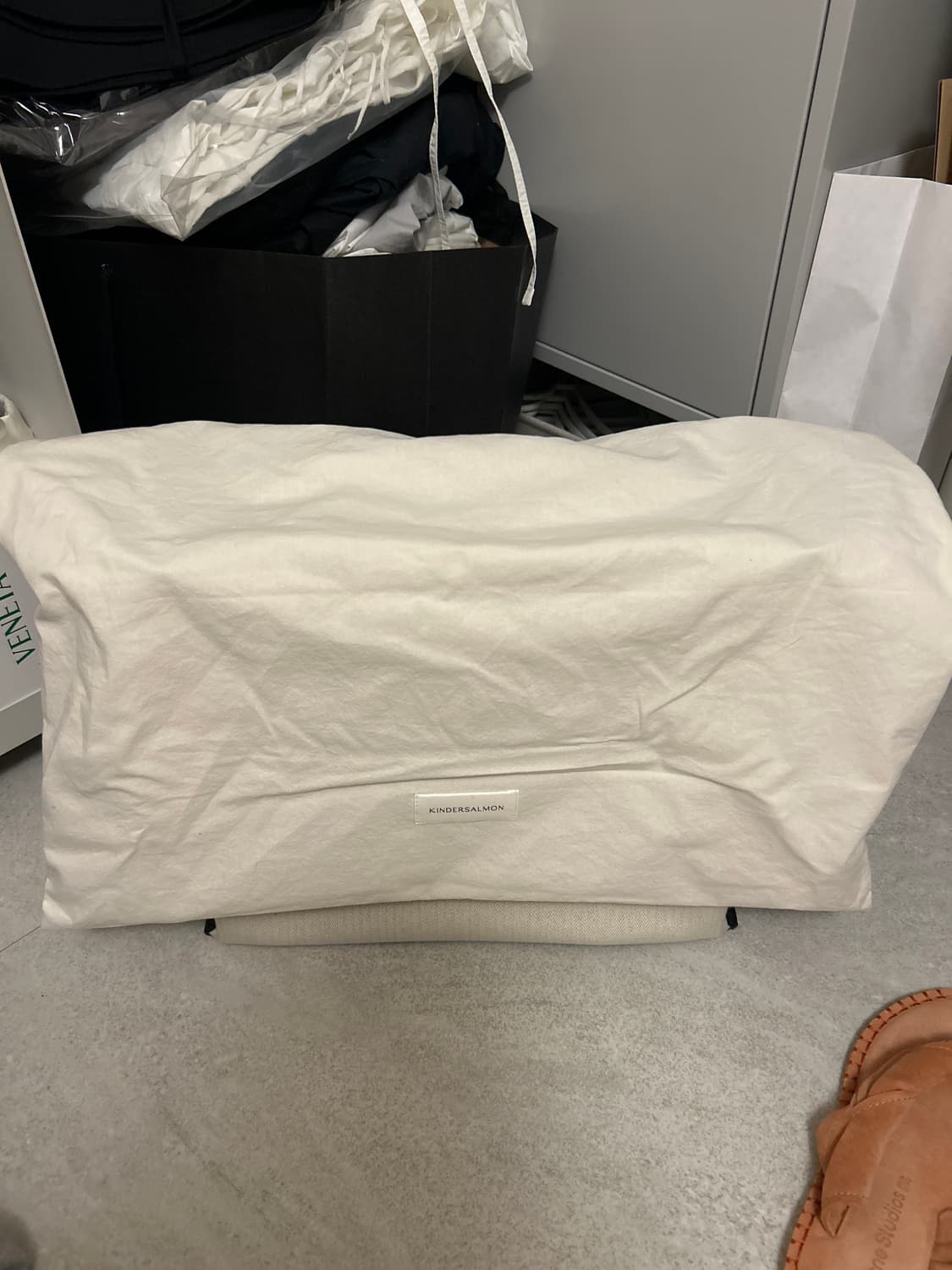 킨더살몬 캔버스 가죽 토트백 (Leather-Trimmed Canvas  상품이미지4