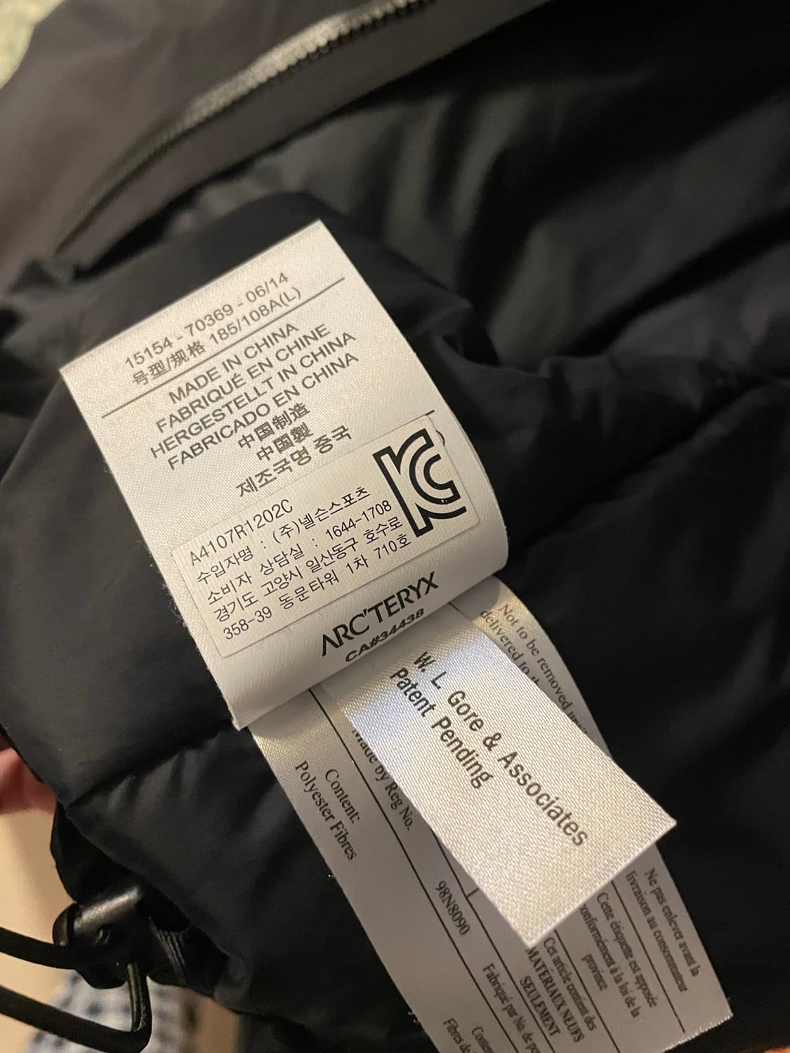 아크테릭스 피션 SV black L 상품이미지4