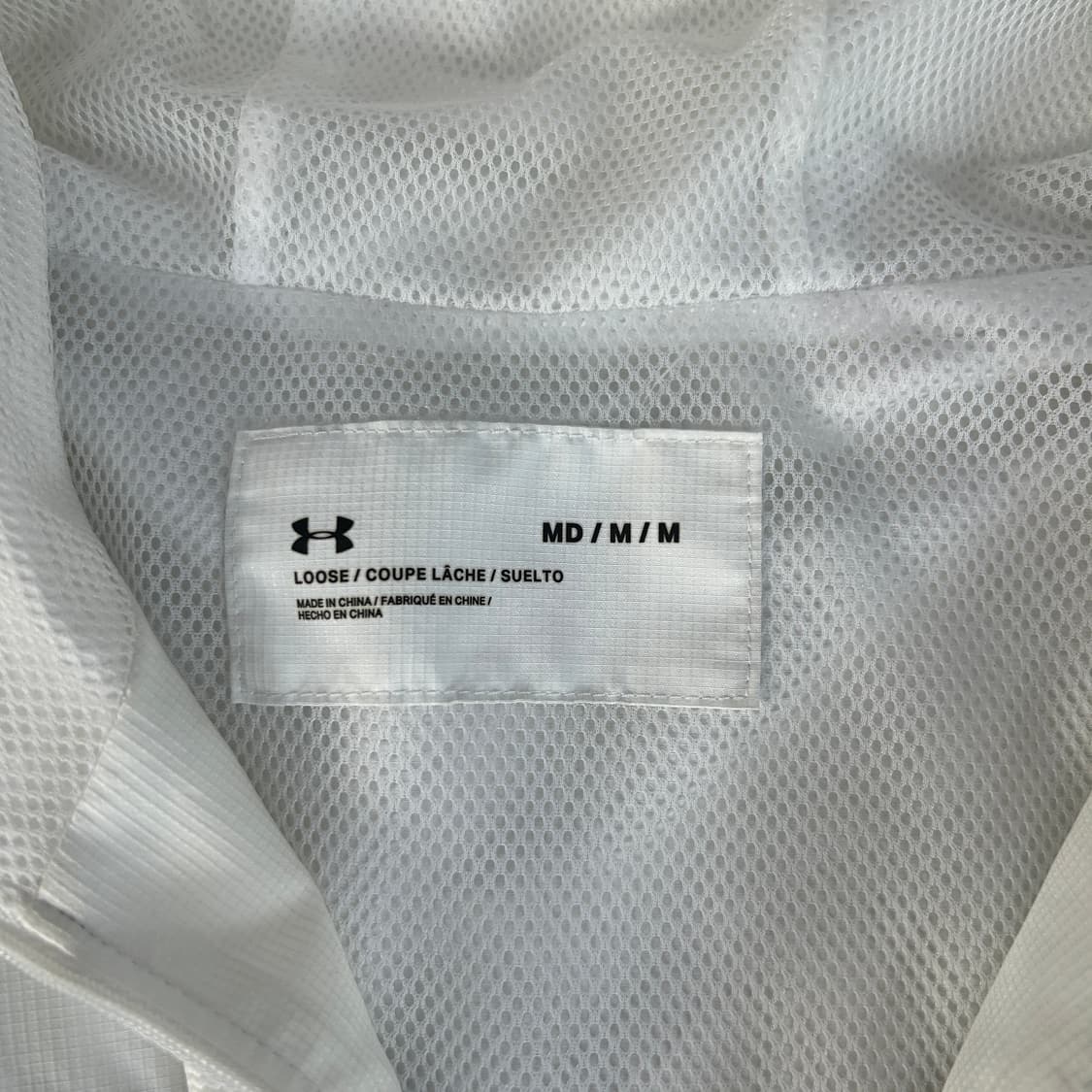 언더아머 화이트 바람막이 후드 집업 95 상품이미지2