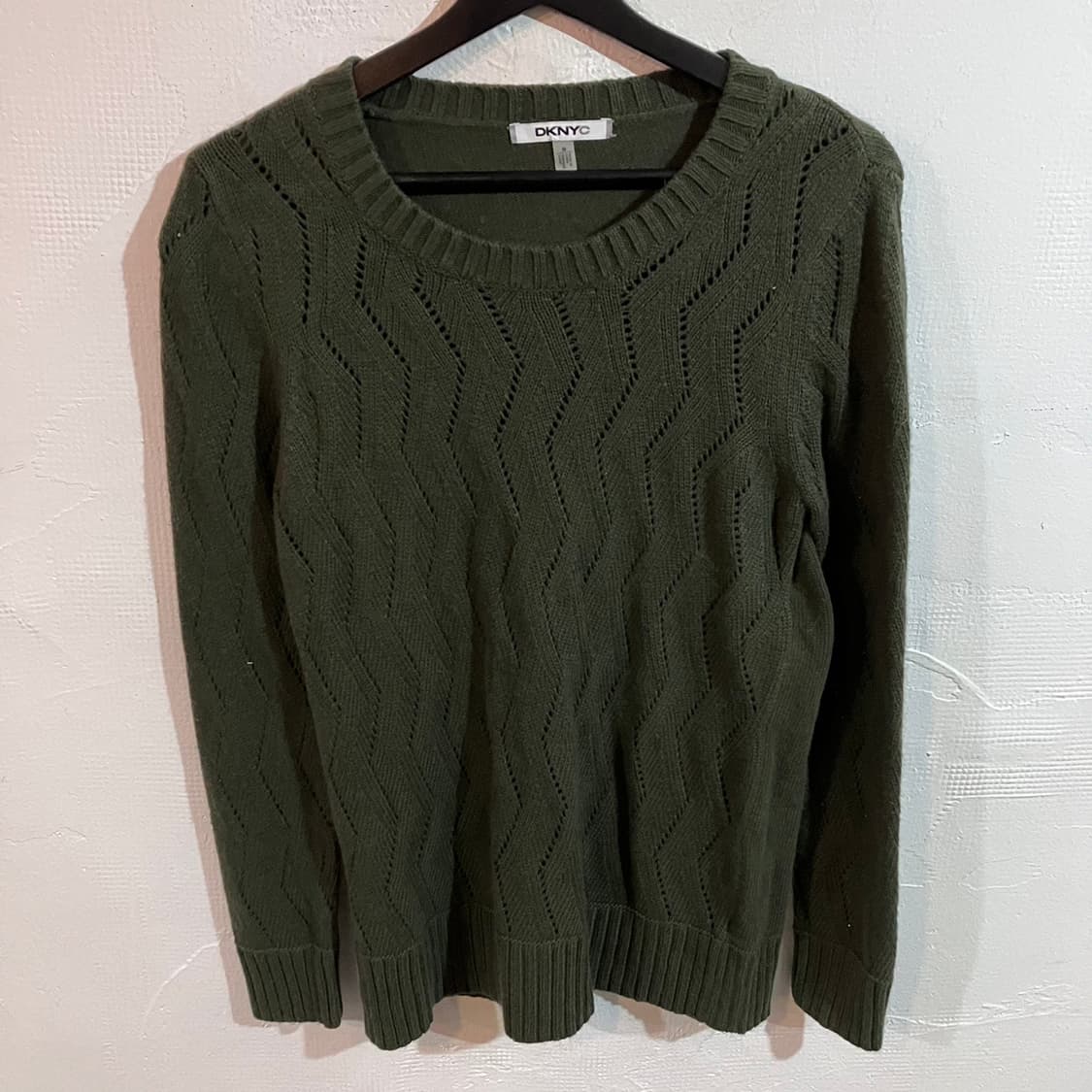 DKNY 크로쉐 니트 상품이미지2