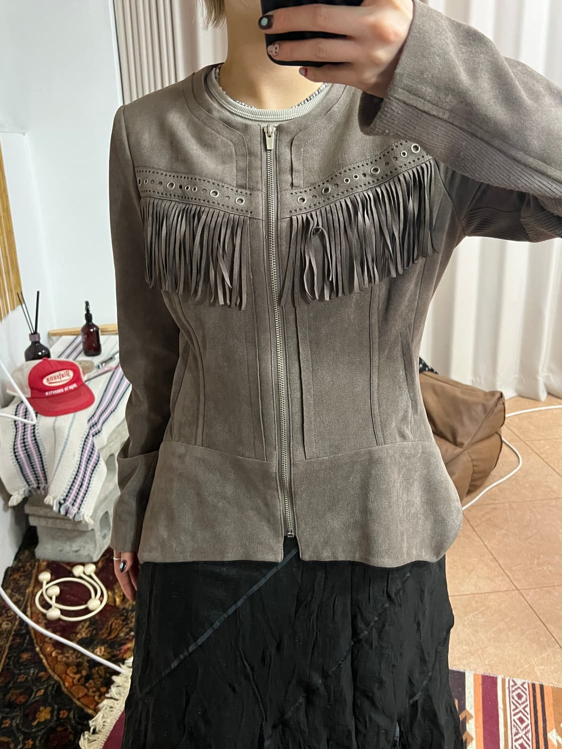 빈티지 여성 웨스턴 스웨이드 자켓 상품이미지2