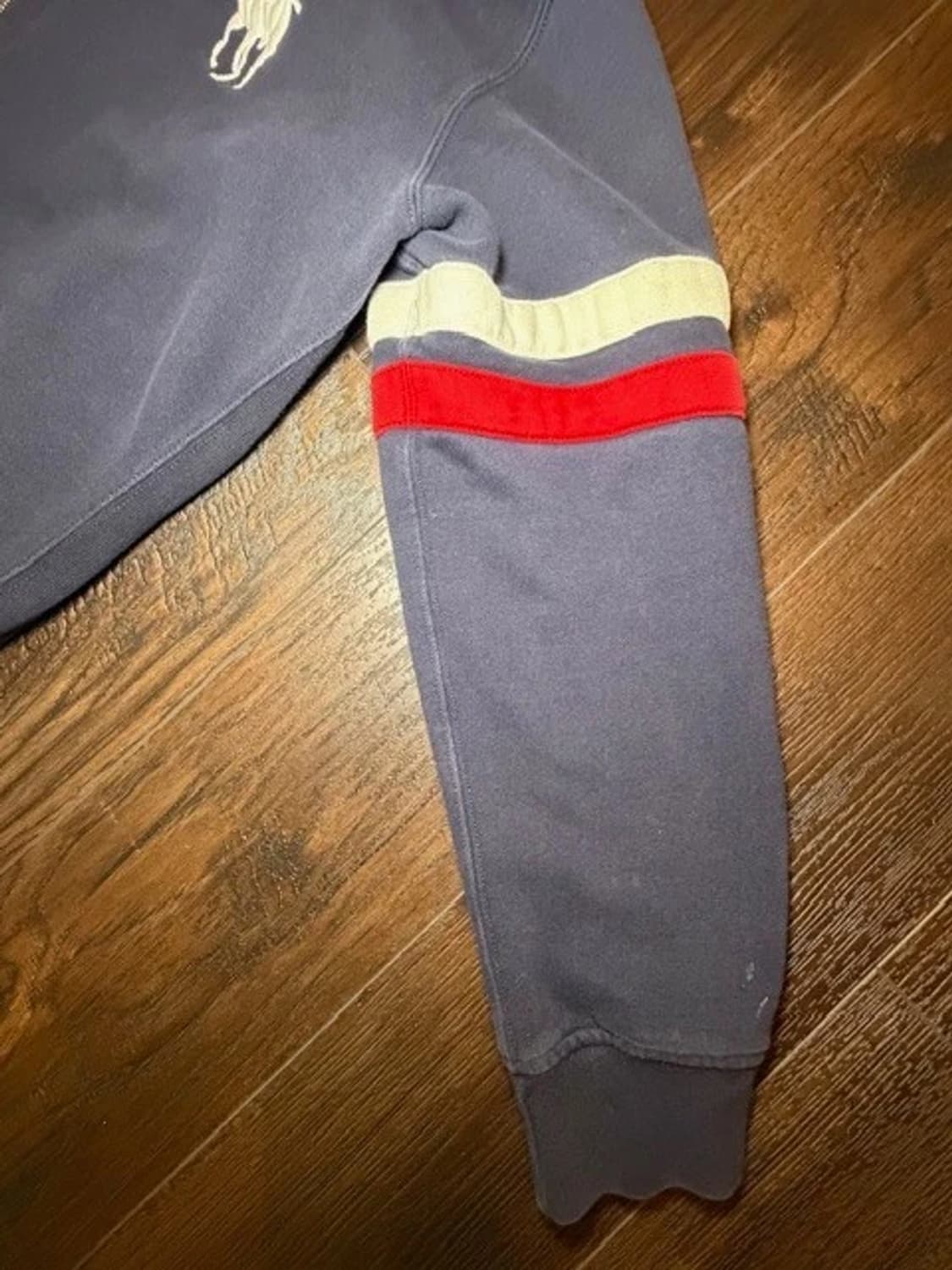 폴로 랄프 로렌 빅포니 네이비 스트라이프 후드 집업 상품이미지6