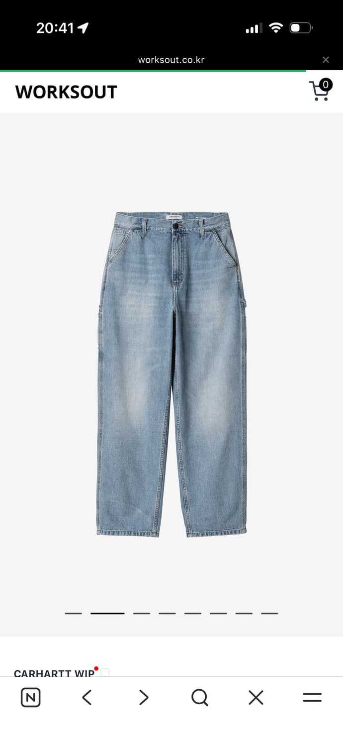 칼하트윕 여성 싱글 니 팬츠 S 상품이미지2