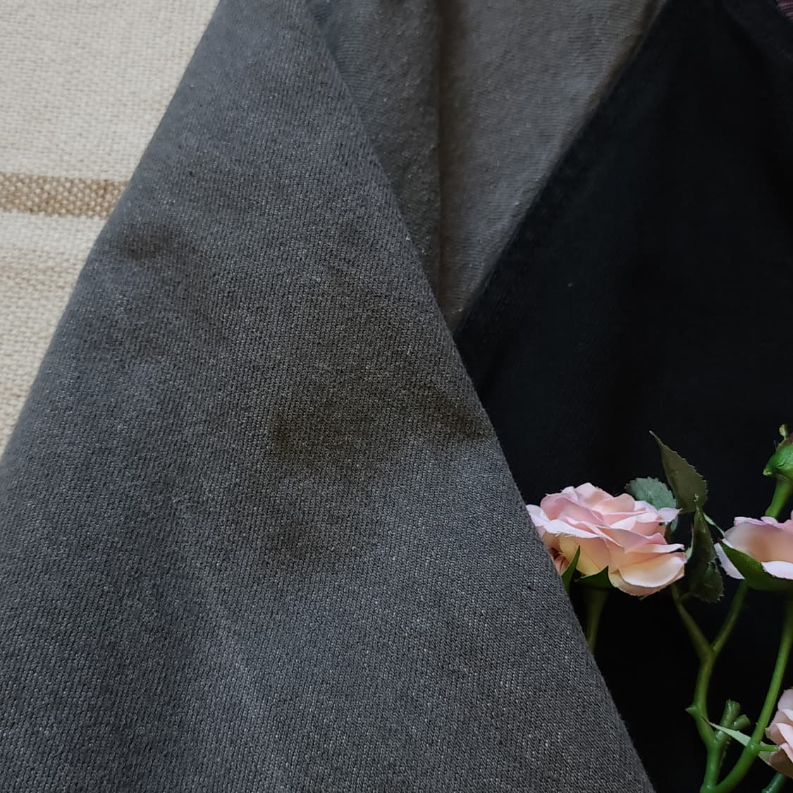 90s 빈티지 데님자켓 블랙 데님 바시티 재킷 빅사이즈 데님 XL 상품이미지9