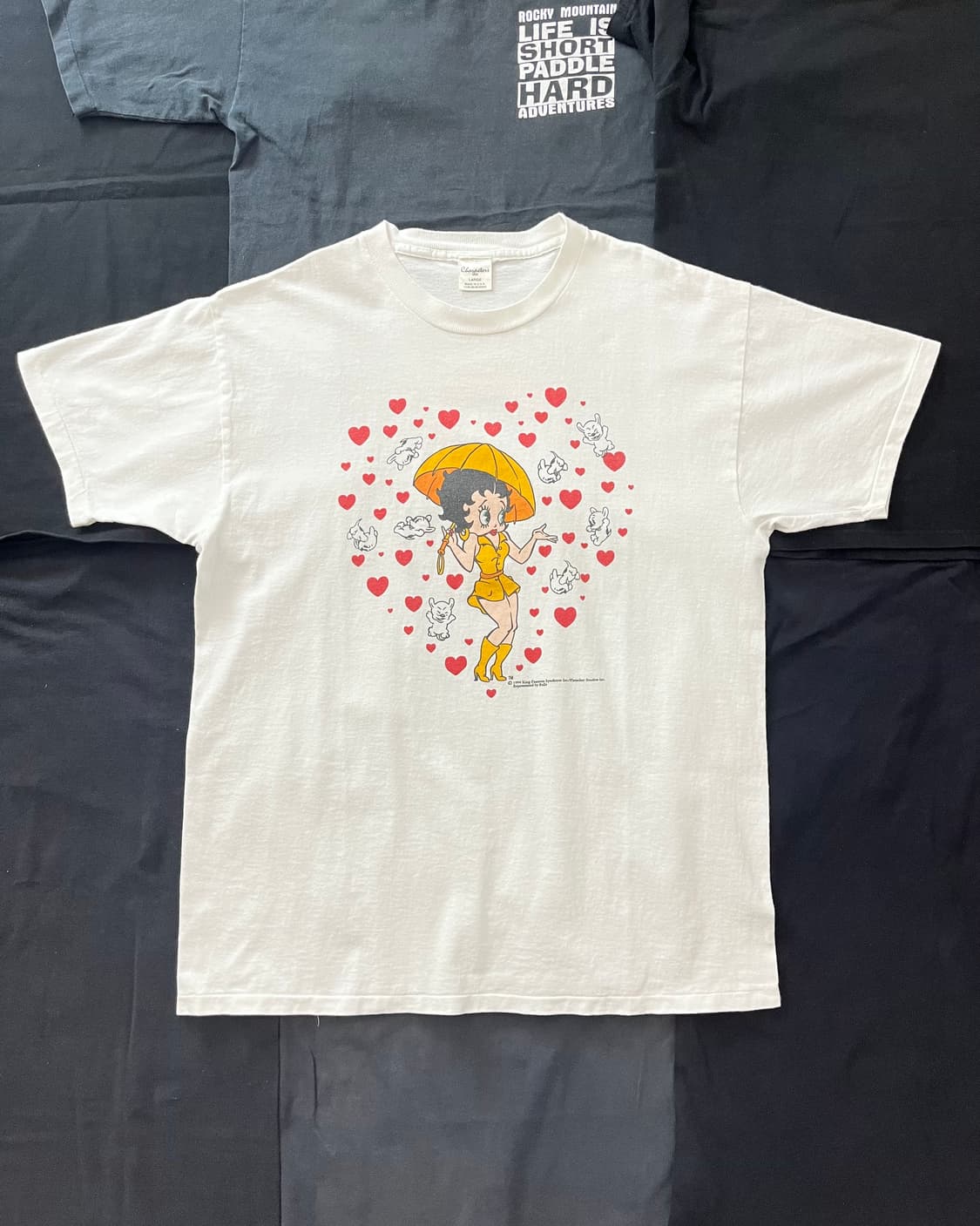 USA 빈티지 1994 베티붑 하트 그래픽 싱글스티치 티셔츠 상품이미지1