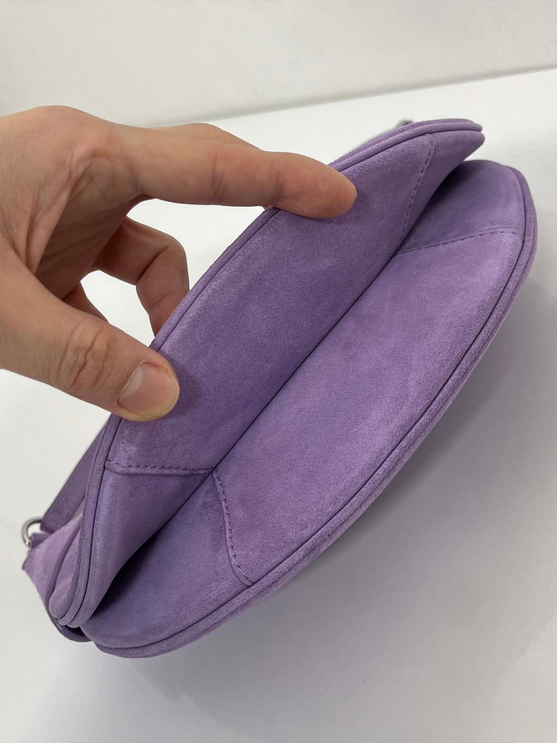 폴로 랄프로렌 폴로 ID 로얄퍼플 스웨이드 미니 숄더백 상품이미지8