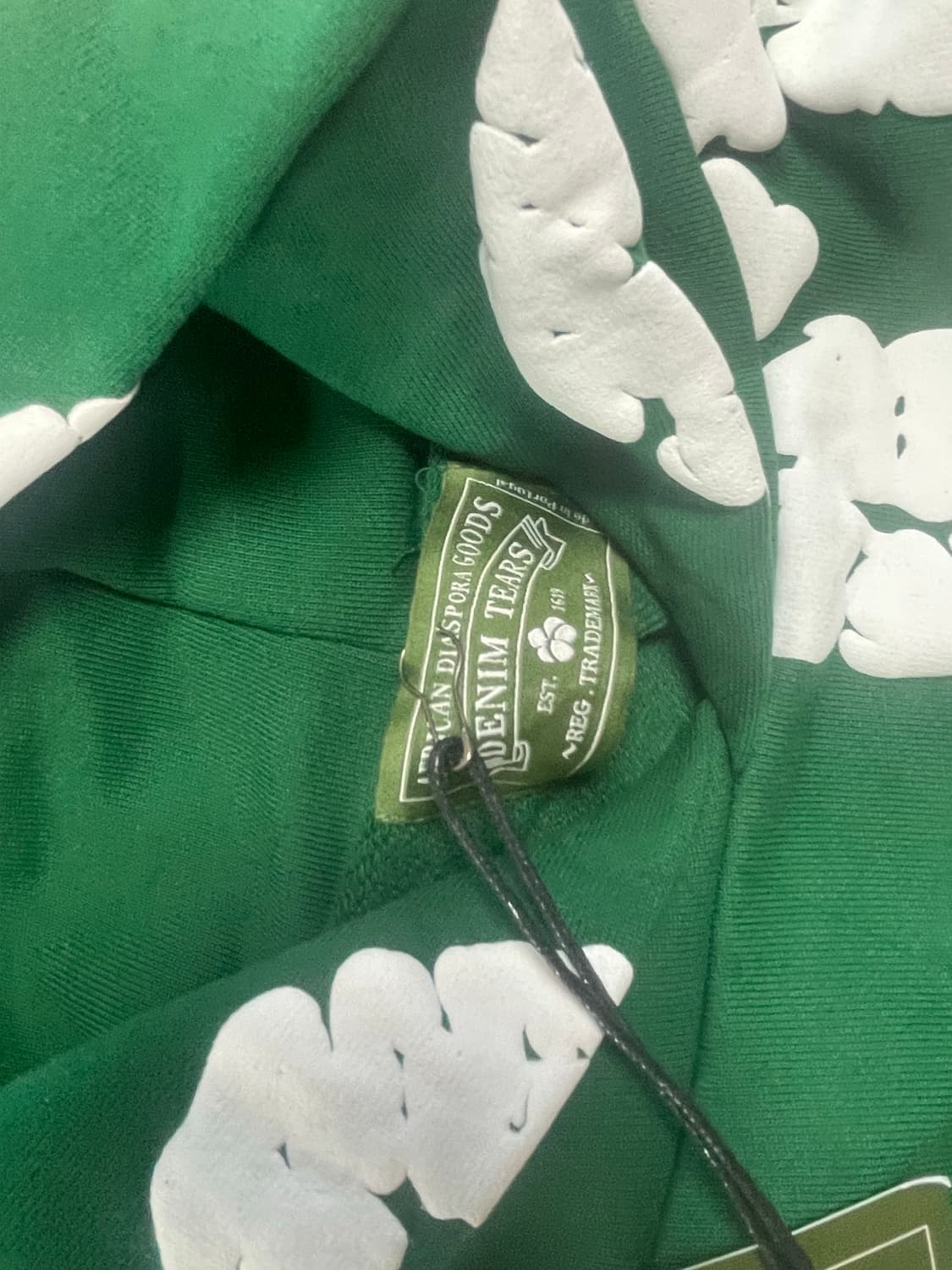 데님티어스 그린 후드티S 상품이미지2