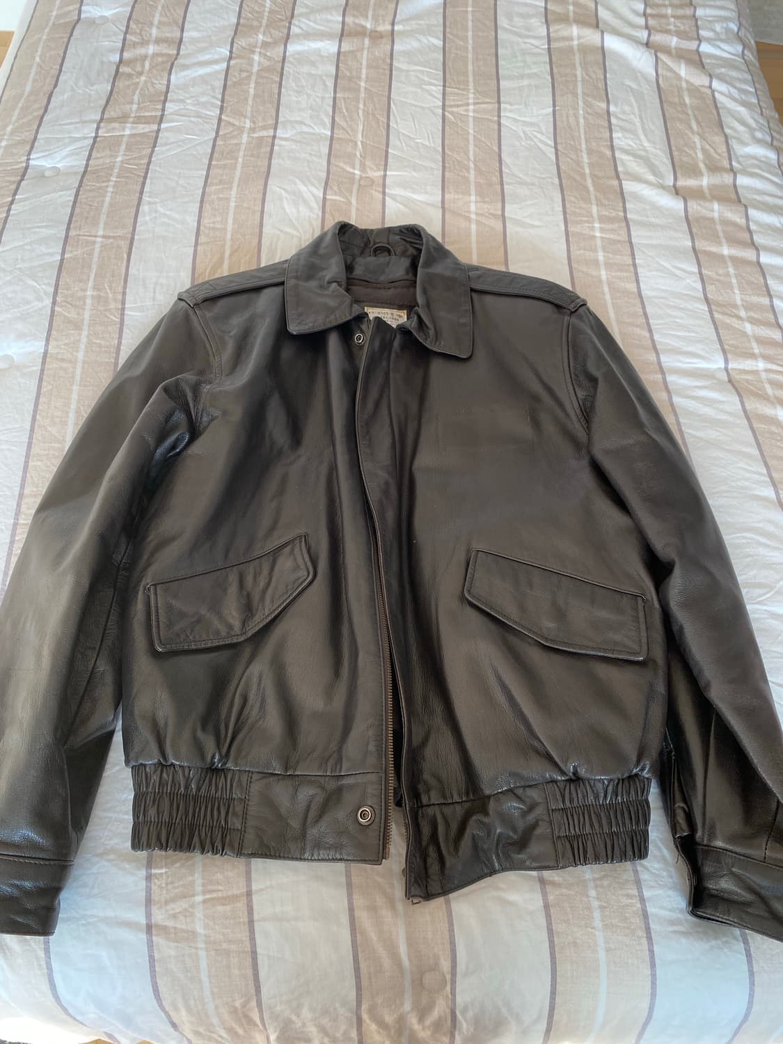 공군 조종사 가죽자켓 상품이미지1