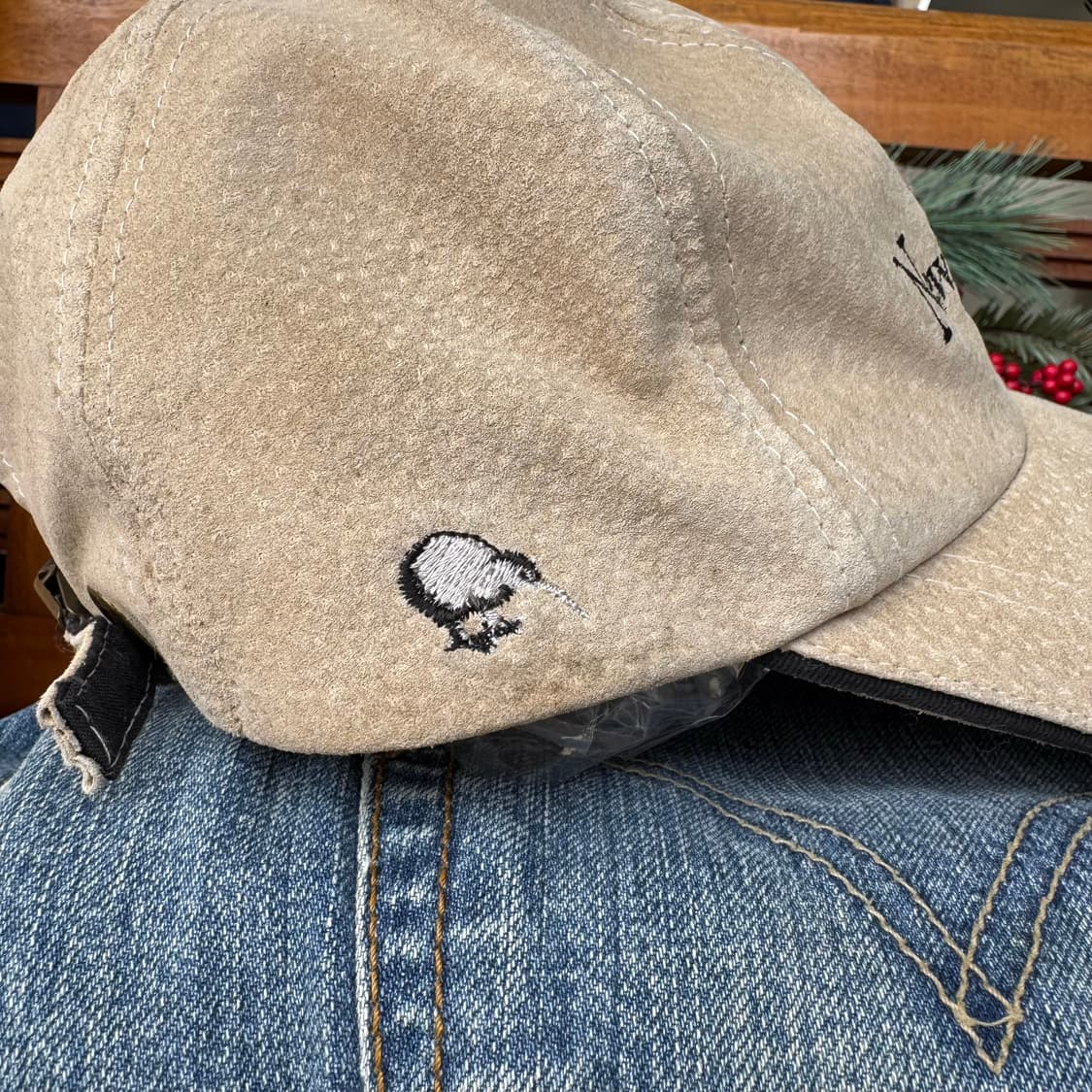 90s 뉴질랜드 키위새 빈티지 리얼 레더 캡   상품이미지4