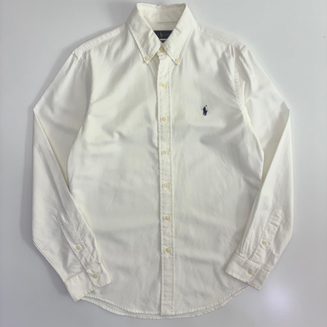 Polo 폴로 랄프로렌 신형 QR 현행 화이트 옥스포드 셔츠 상품이미지1