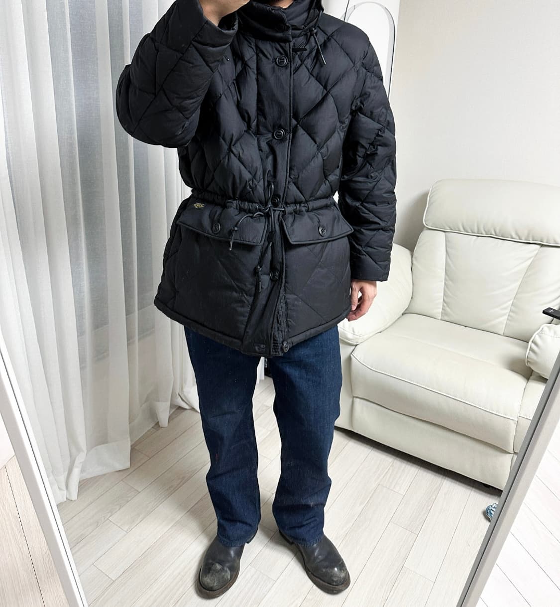 헤지스 Fw25 카라코람 구스다운 HZJU5D504N2 상품이미지4