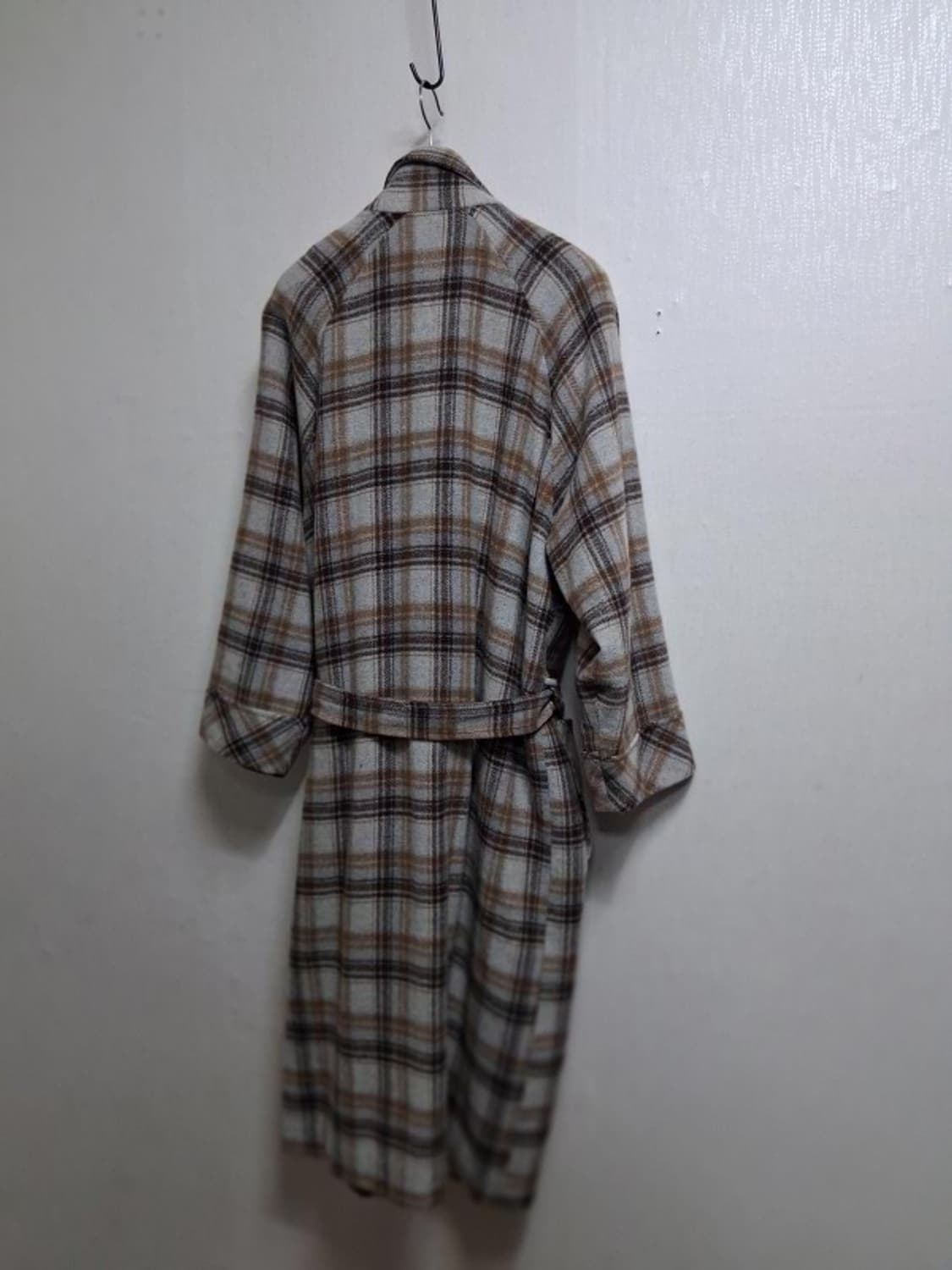 일본수입 빈티지 홈웨어 모직체크 나이트롱가운 남여100까지프리
모70 나 상품이미지3