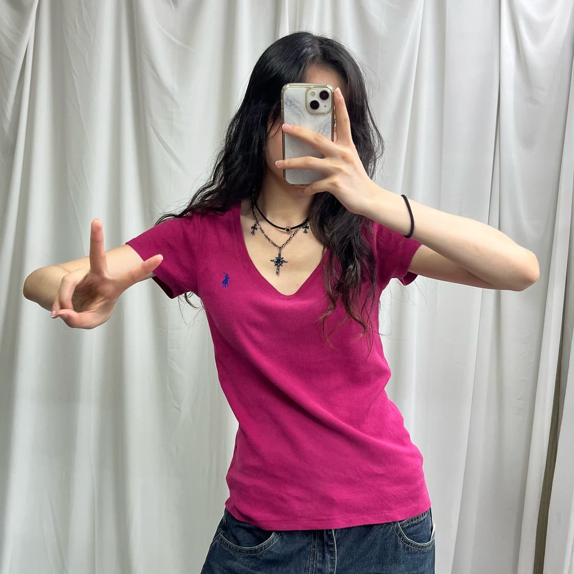 Polo pink T-shirts 상품이미지2
