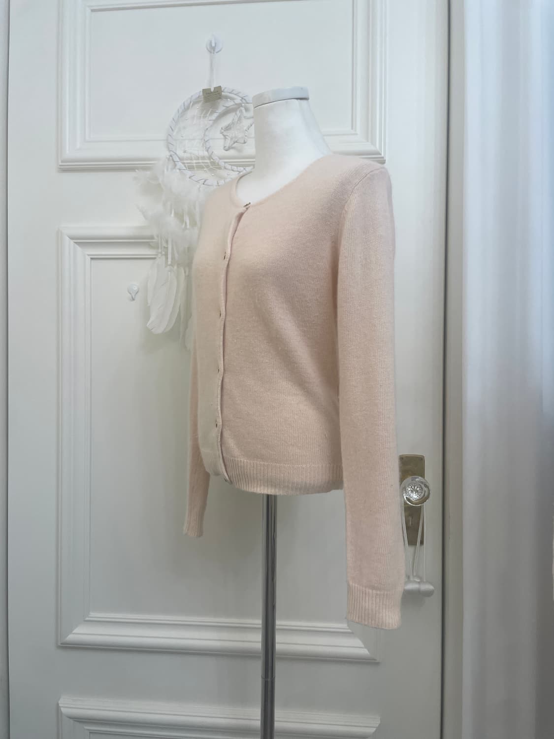 sheer coral soft basic cardigan(size-M) 상품이미지2