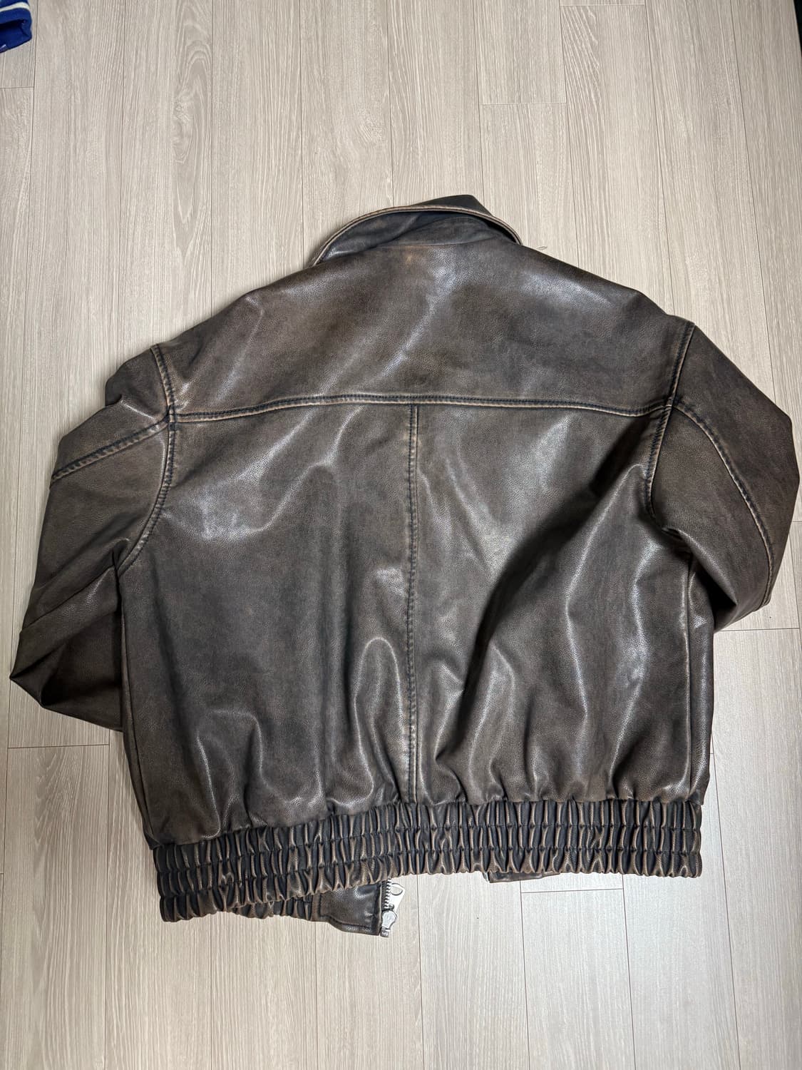 h&m 브라운 레더자켓 상품이미지3