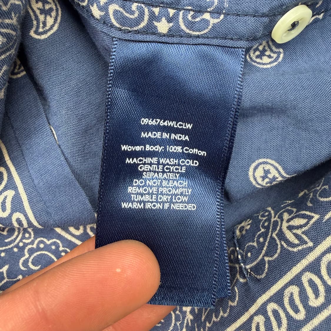 폴로 랄프 로렌 페이즐리 패턴 웨스턴 셔츠 S 상품이미지9