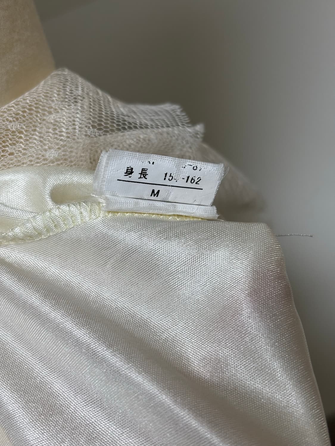 아이보리 레이스 도트 나시 원피스 M 모리걸 일브 상품이미지4