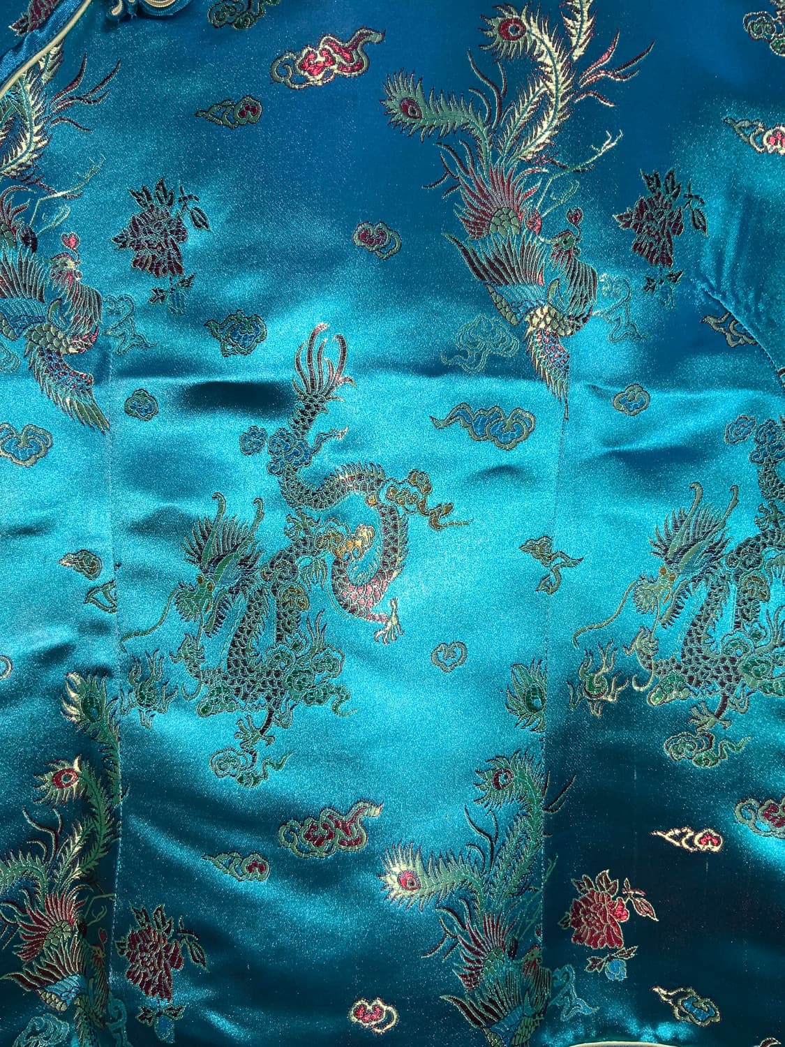 푸른색 치파오 탑 상품이미지4