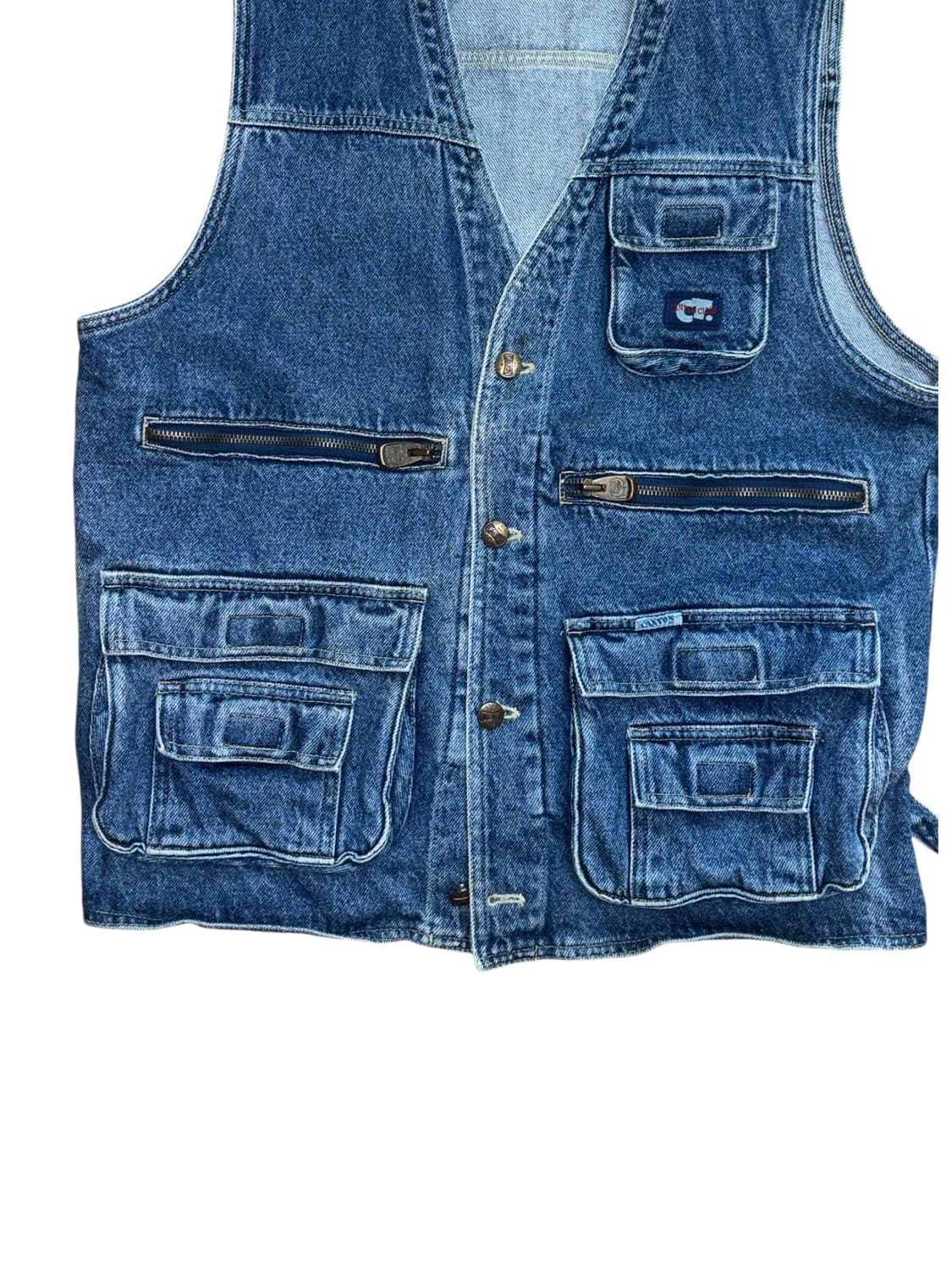 빈티지 피싱 데님 베스트 조끼 상품이미지4