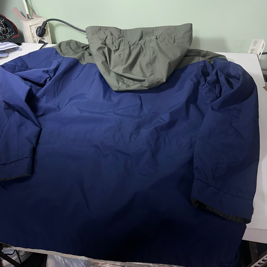 100 L 네파 후드탈부착 배색 4포켓 나일론 등산 바람막이 상품이미지7