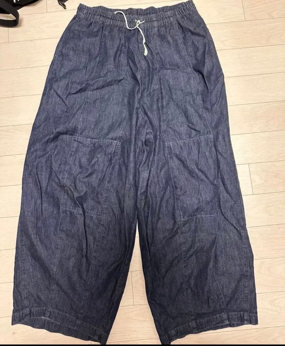 Needles H.D. Pant 6oz 데님 와이드 팬츠 L 상품이미지1