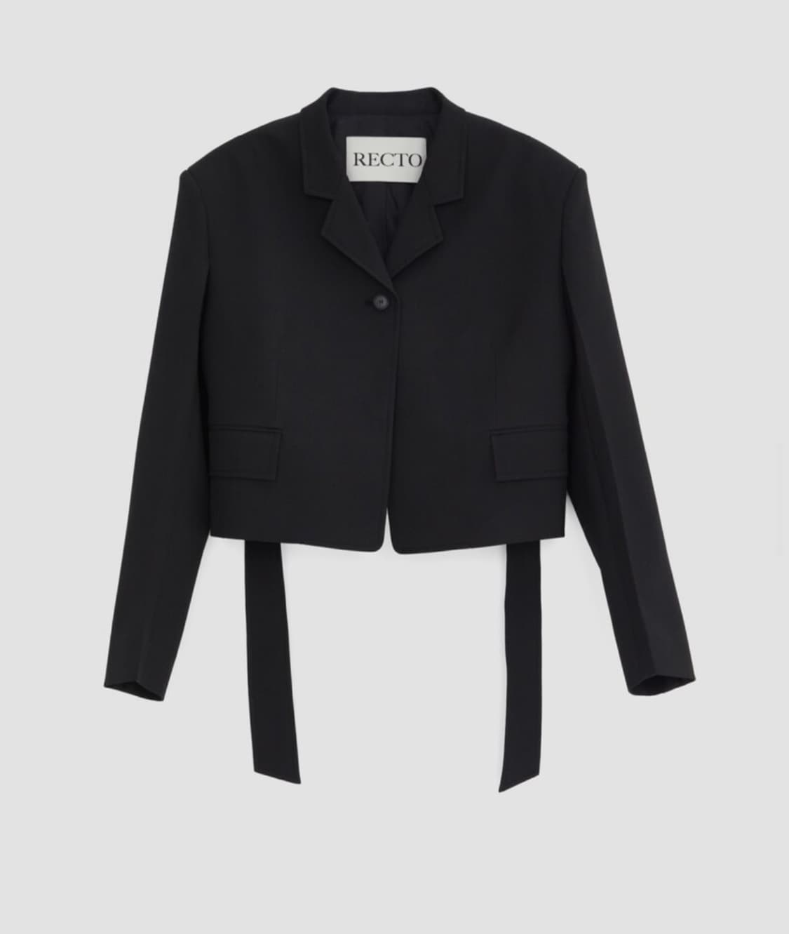 렉토 벨티드 크롭자켓 상품이미지1