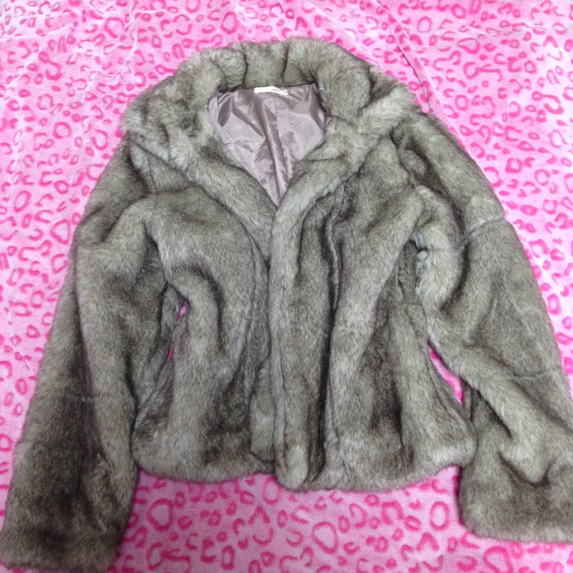 빈티지 퍼 아우터 자켓 갸루 오네걀 오네갸루 상품이미지2