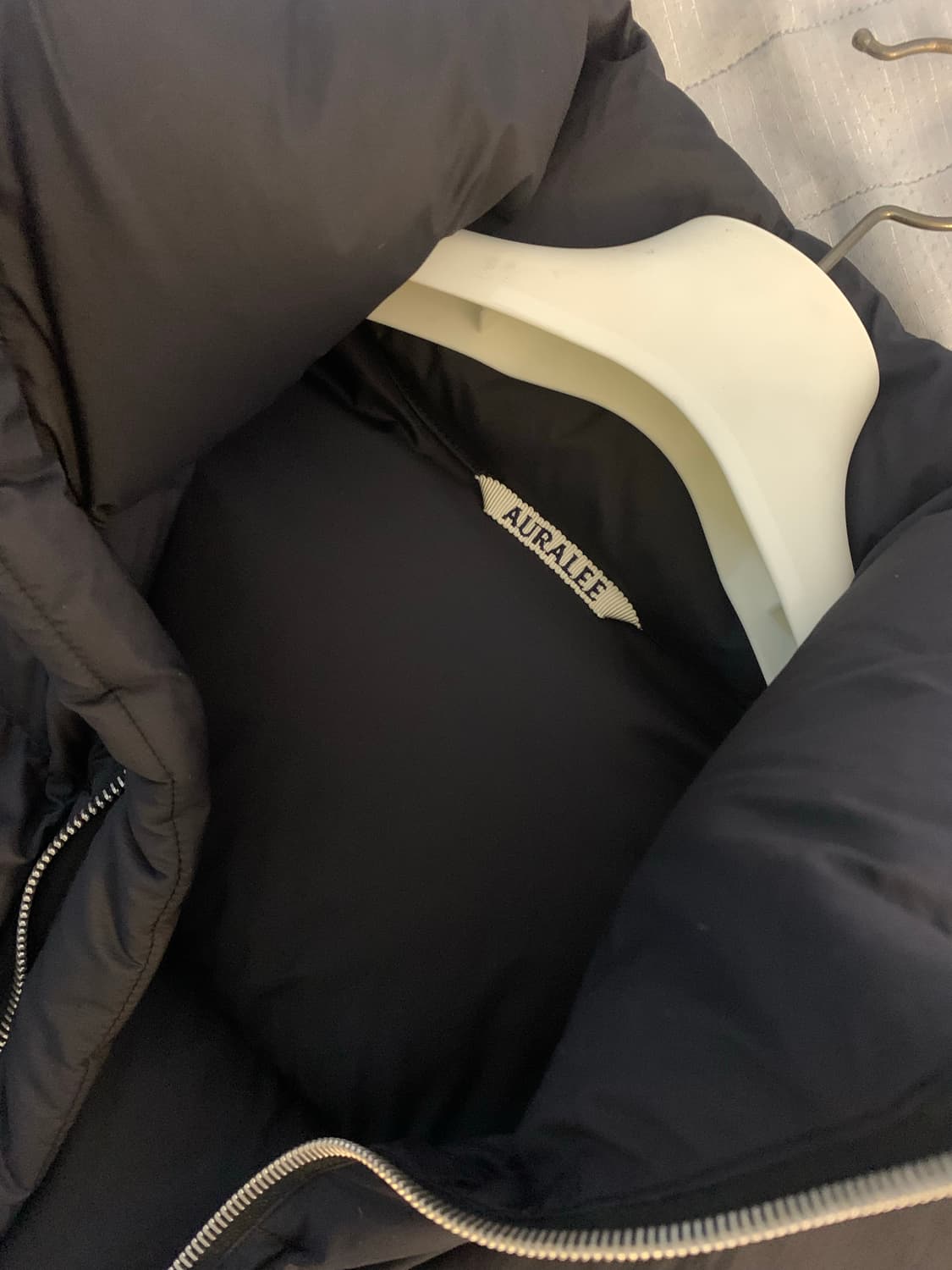 오라리 슈퍼라이트 립스탑 패딩 블랙 4사이즈 상품이미지3