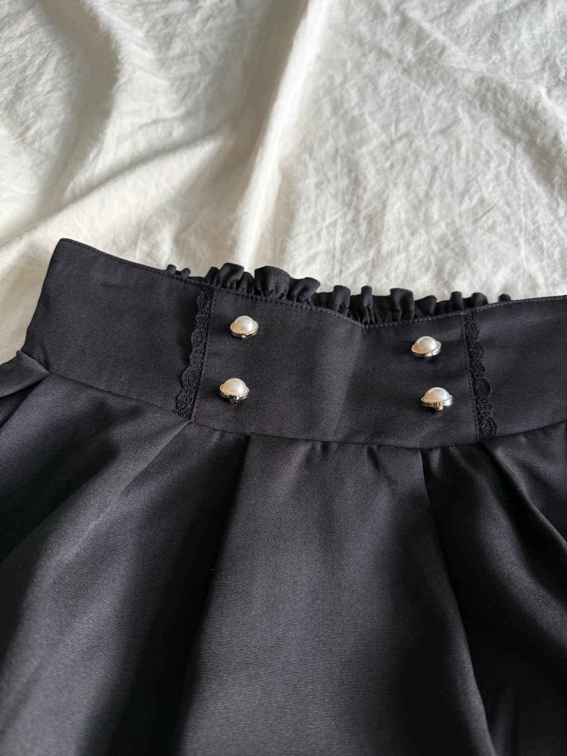 로맨틱 갸루 고딕 공겜여주 미니 스커트 상품이미지5