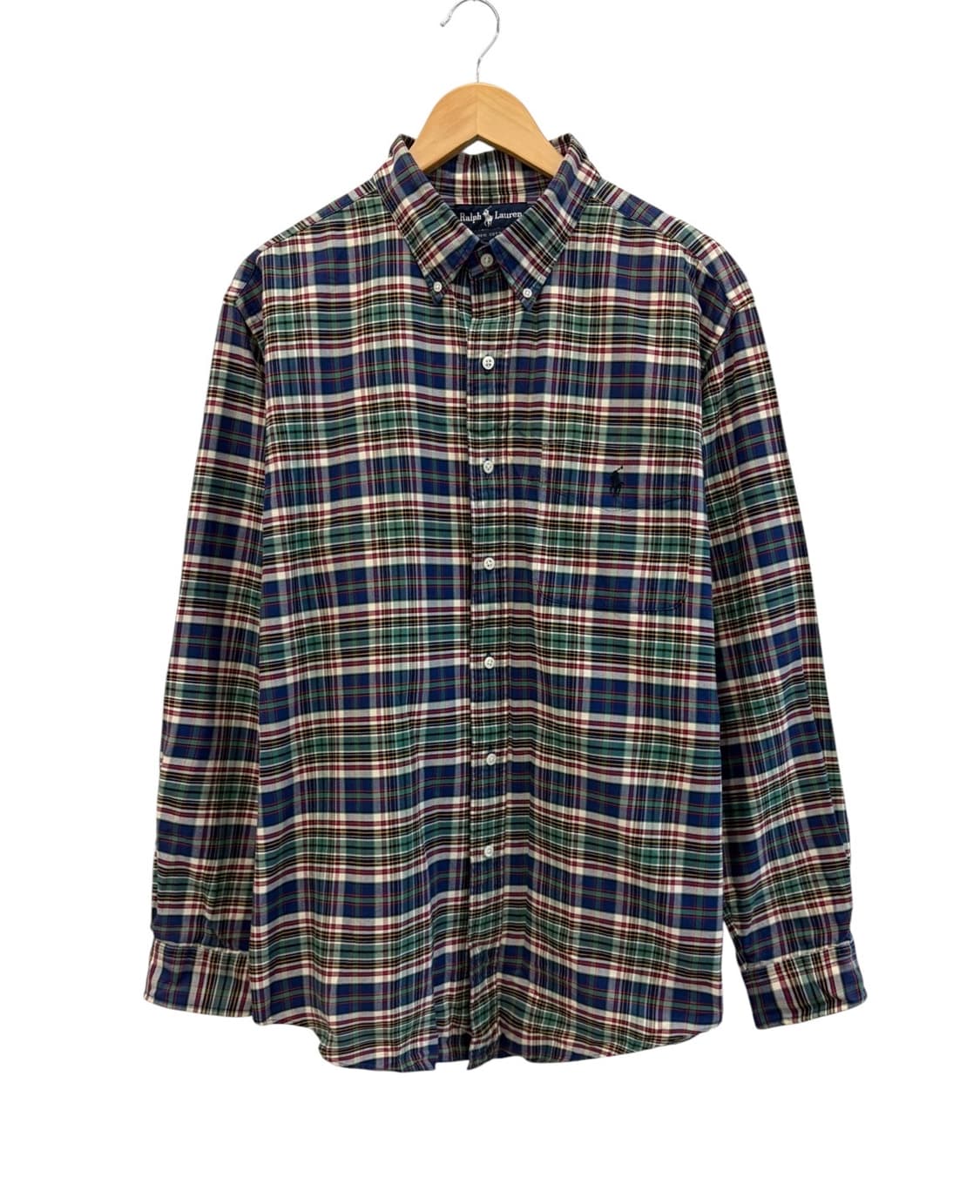 90년대 폴로 마드라스 체크셔츠 (XL) 상품이미지1