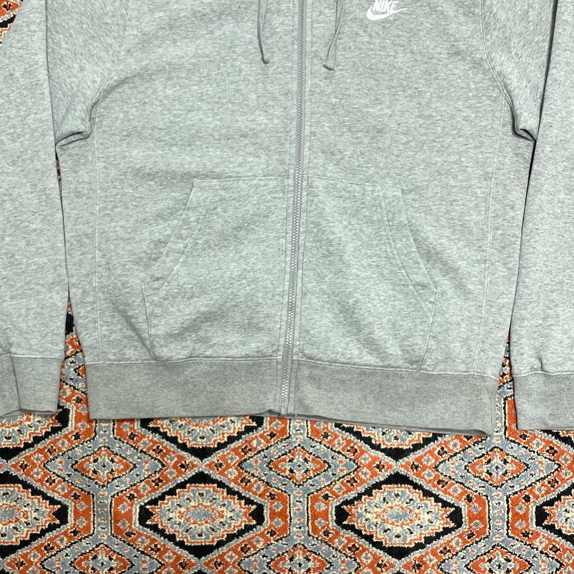 나이키 그레이 하이넥 기모 후드집업 남성M  상품이미지3