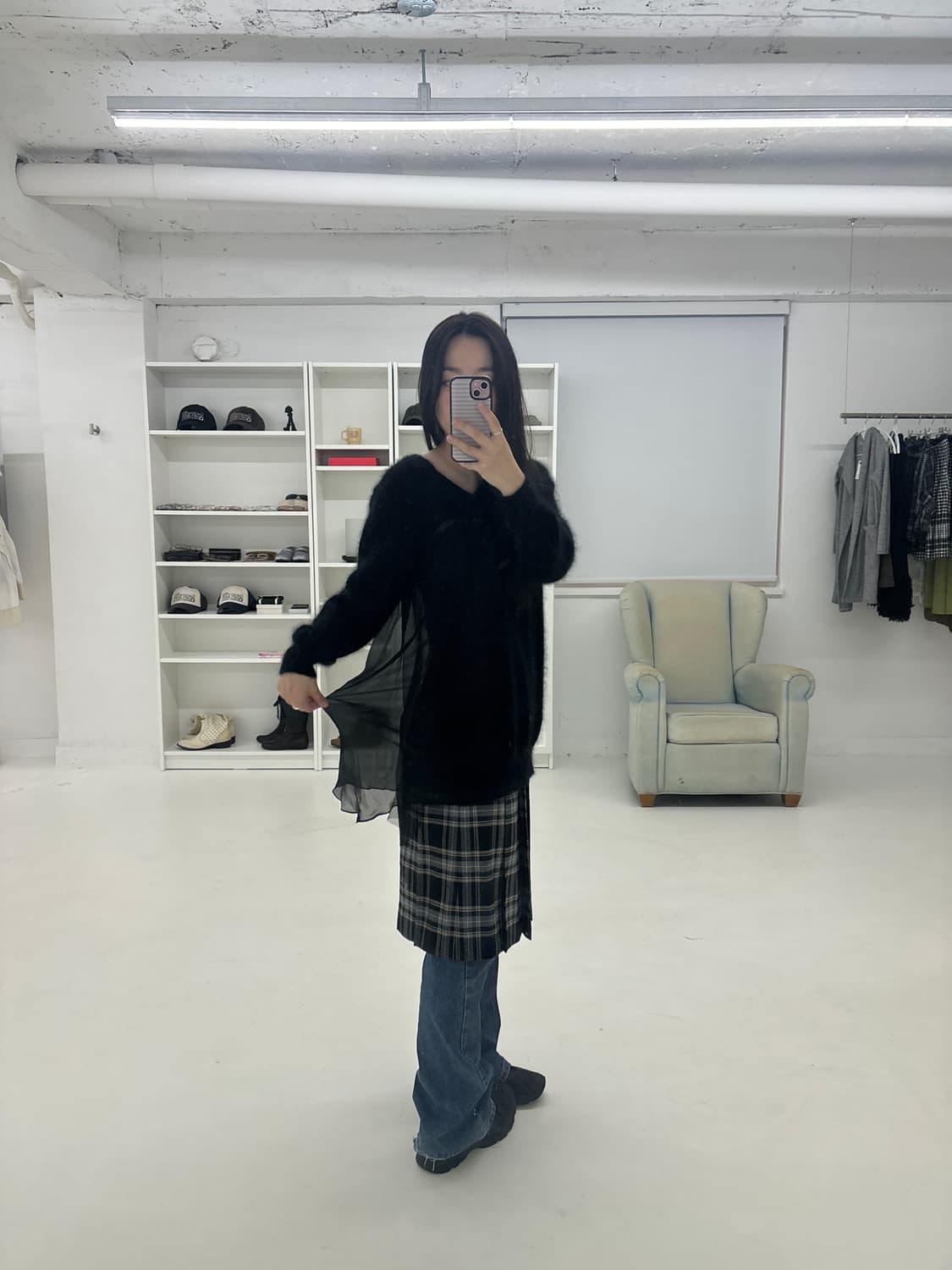 Sacai luck wool dress knit 상품이미지10