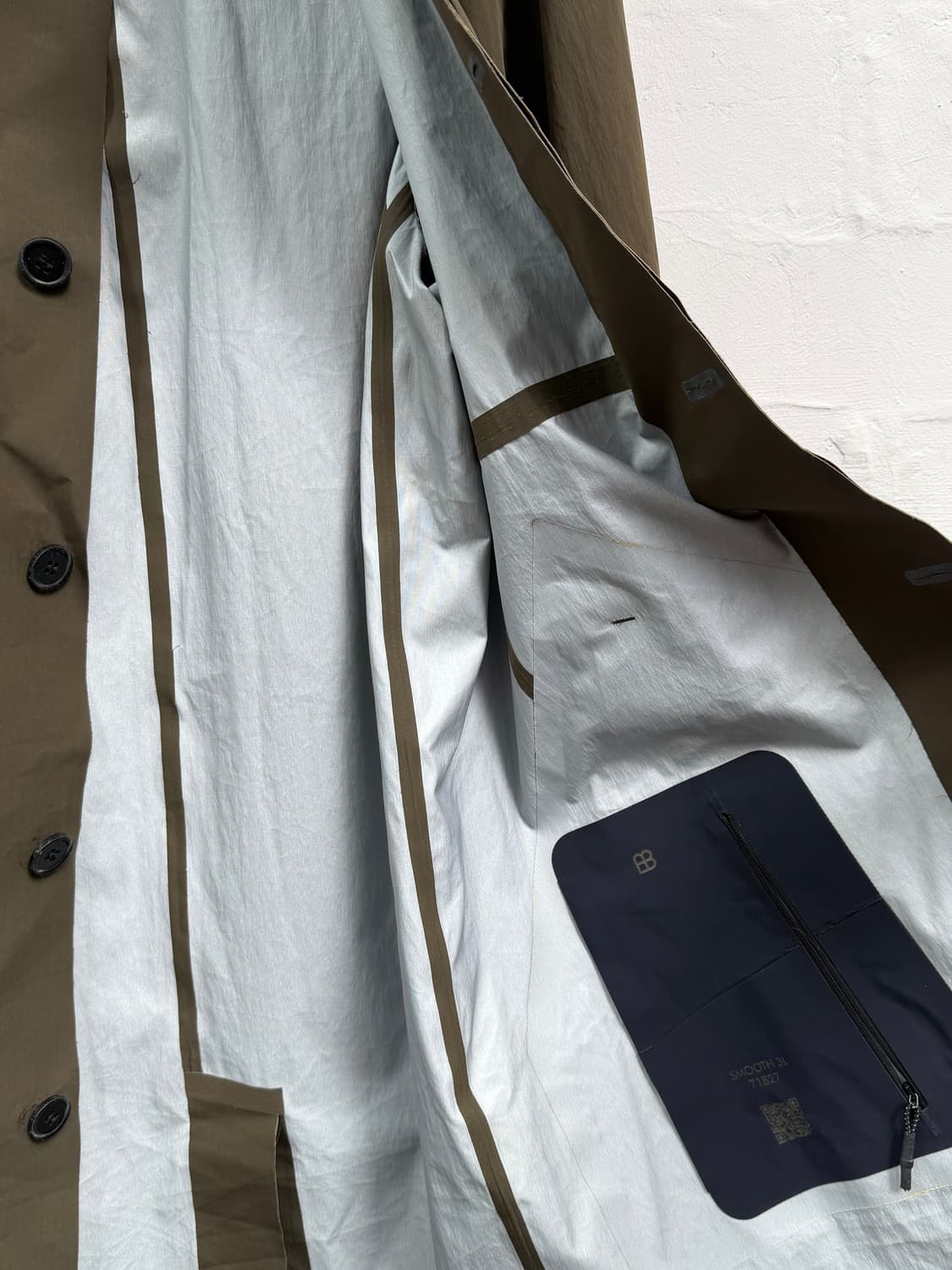 Monobi 모노비 레인코트 카키 M 상품이미지9