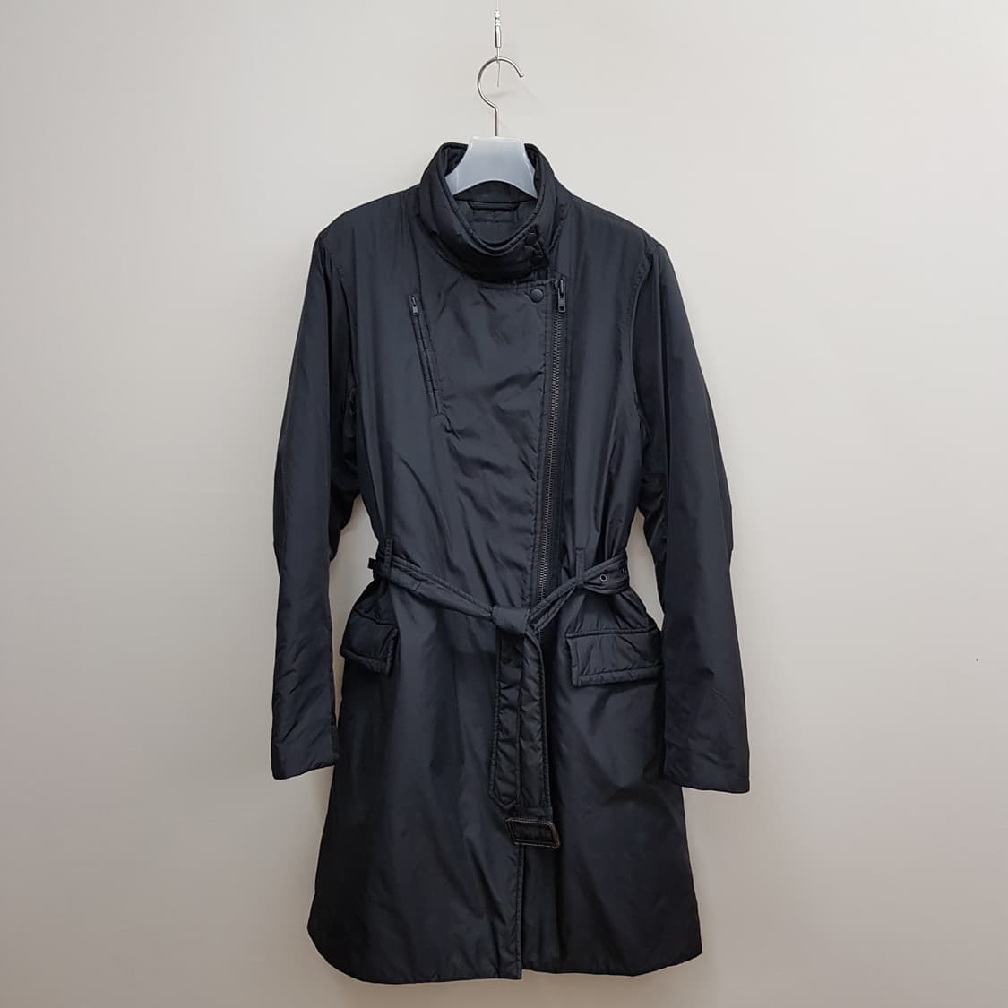 띠어리 theory 하이넥 벨티드 롱 패딩 코트 M사이즈 상품이미지1