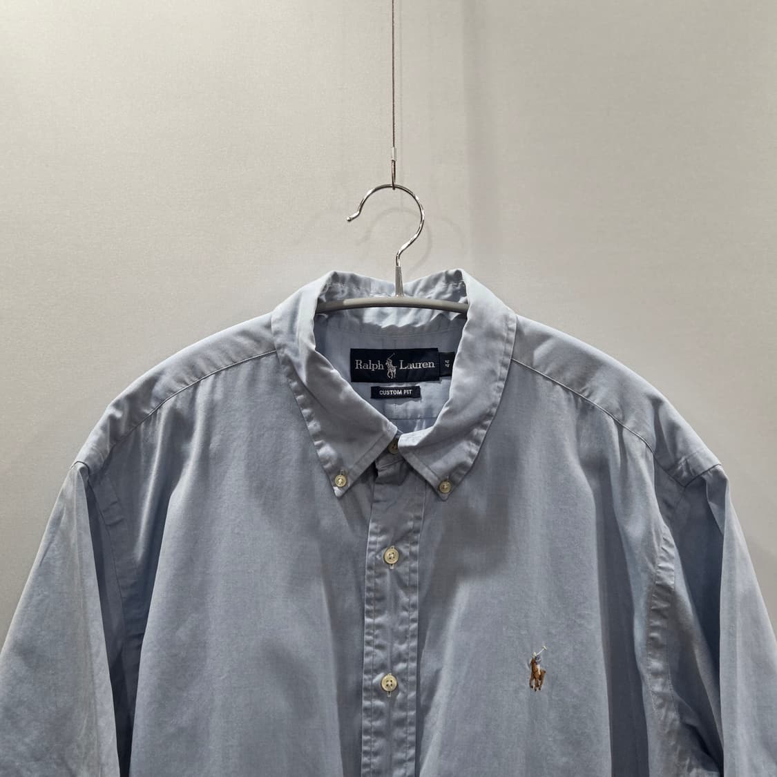 폴로랄프로렌 버튼다운 솔리드 반팔셔츠 44  상품이미지2