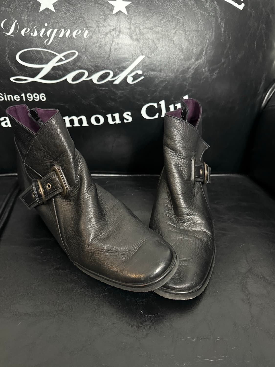 Chain strap Western mood boots 상품이미지2