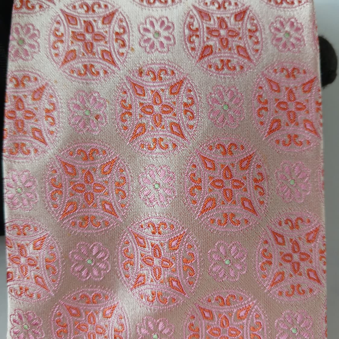 밀라숀 실크 핑크 자카드 패턴 넥타이 9.5cm A+~A등급 A19766 상품이미지8