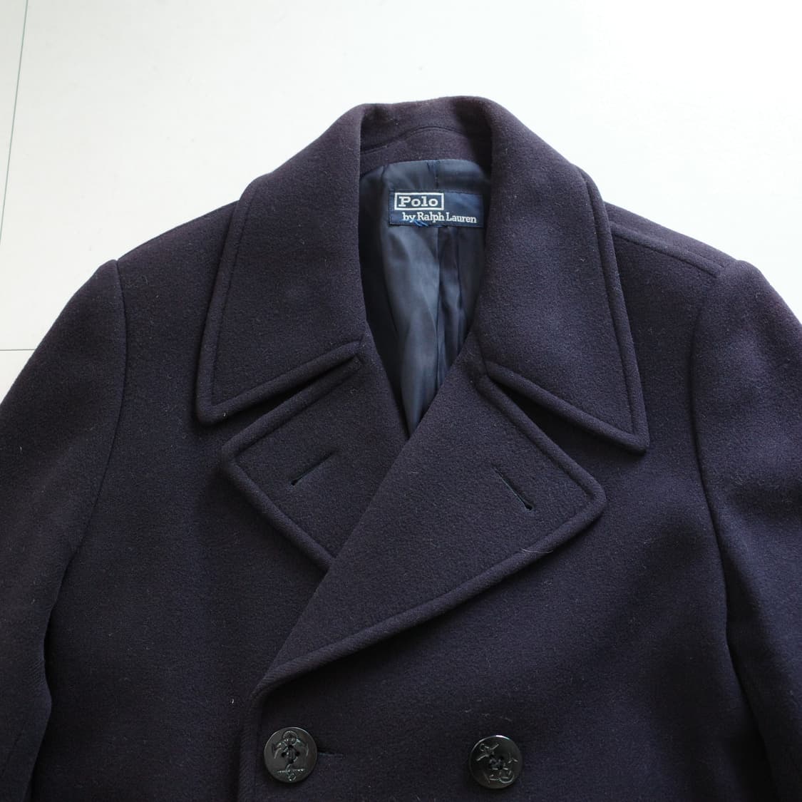 90s 폴로 랄프로렌 네이비 피코트 울코트 상품이미지2