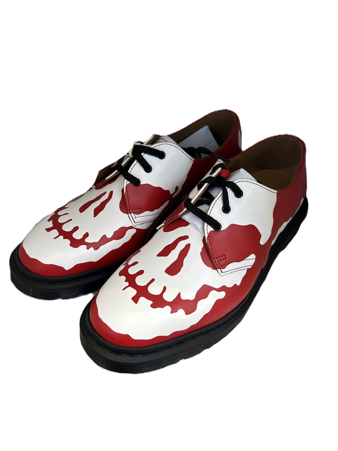 닥터마틴 x 슈프림 1461 스컬 (화이트/레드) 상품이미지1