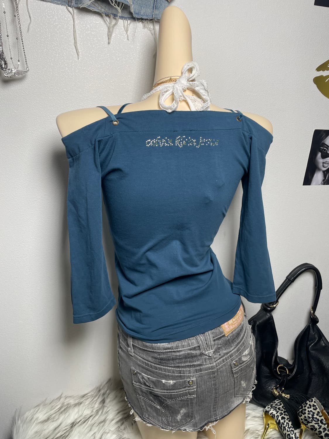 Calvin klein 캘빈클라인 오프숄더 탑 상품이미지2