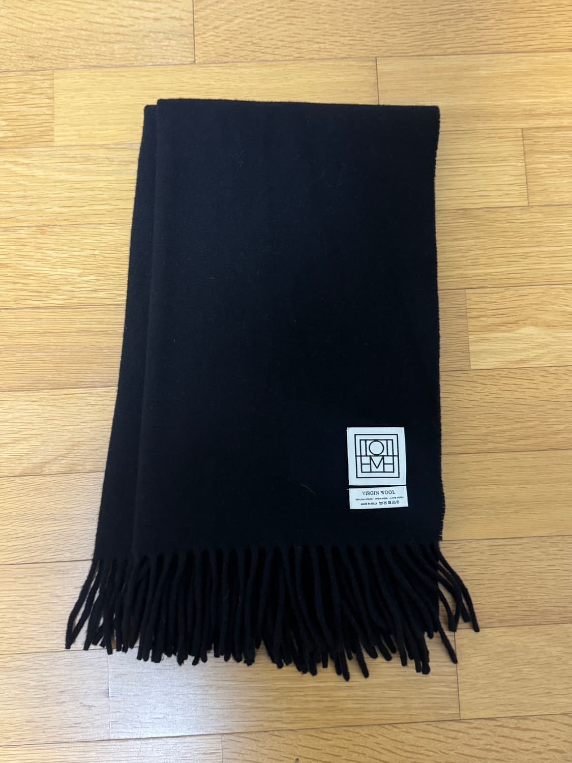 토템 클래식 울 머플러 블랙 상품이미지1