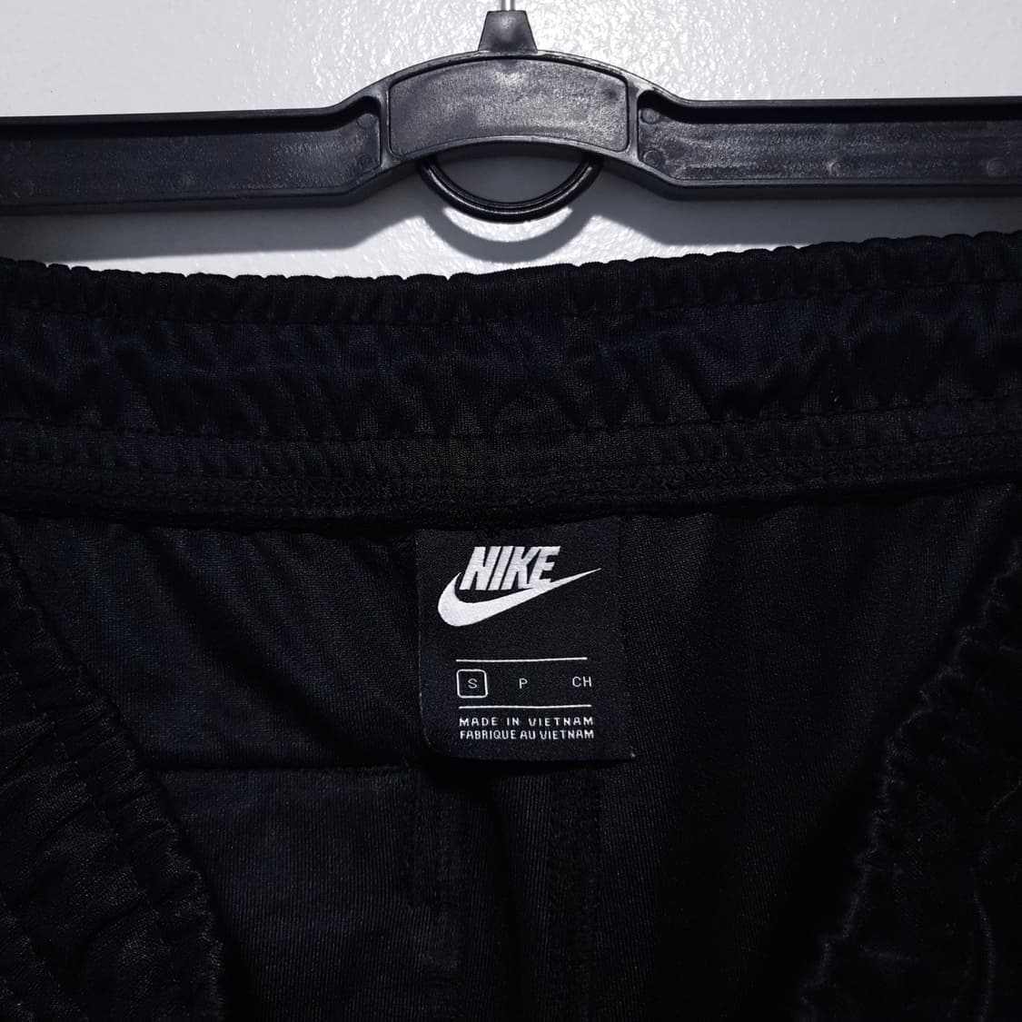 S) 나이키 NSW 신형 21fw 더블 스우시 폴리 트랙 팬츠 블랙 골드 상품이미지5