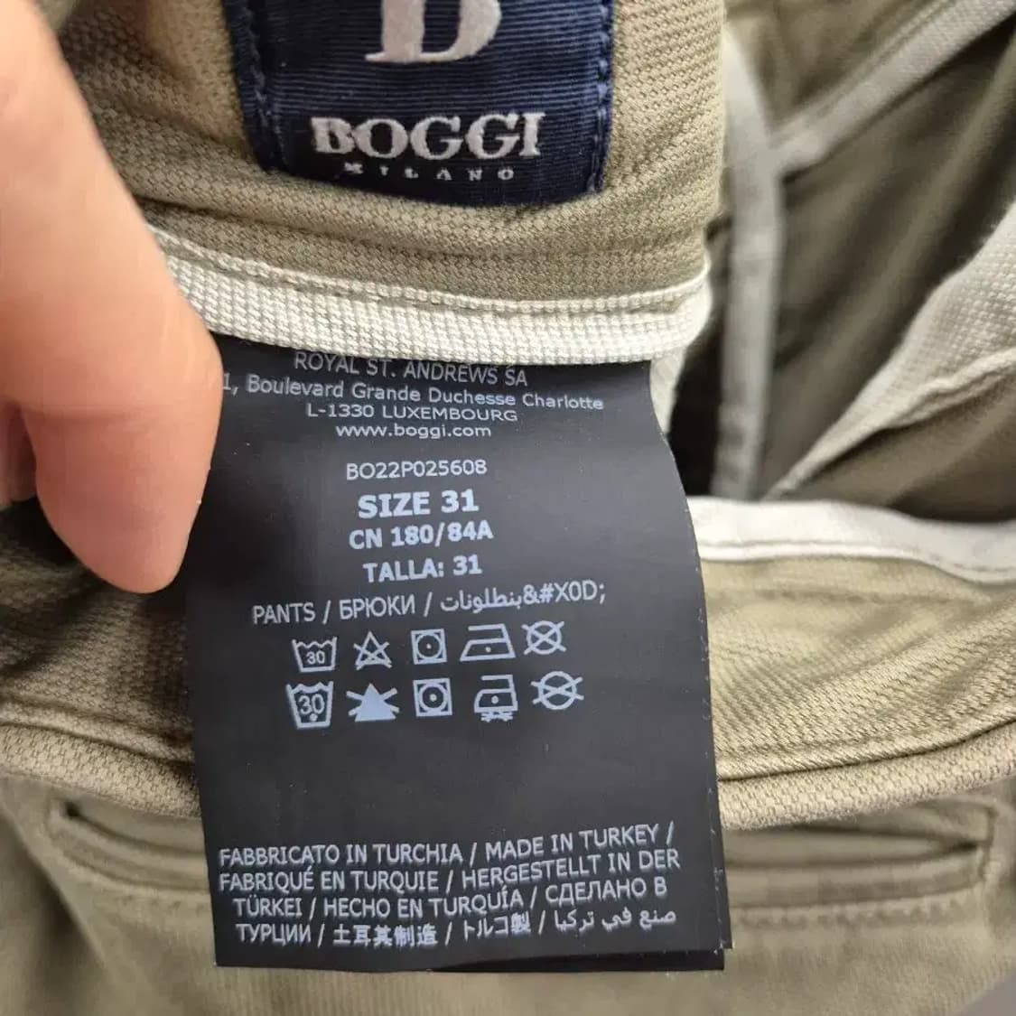 보기밀라노 카키색 면바지 31 상품이미지8