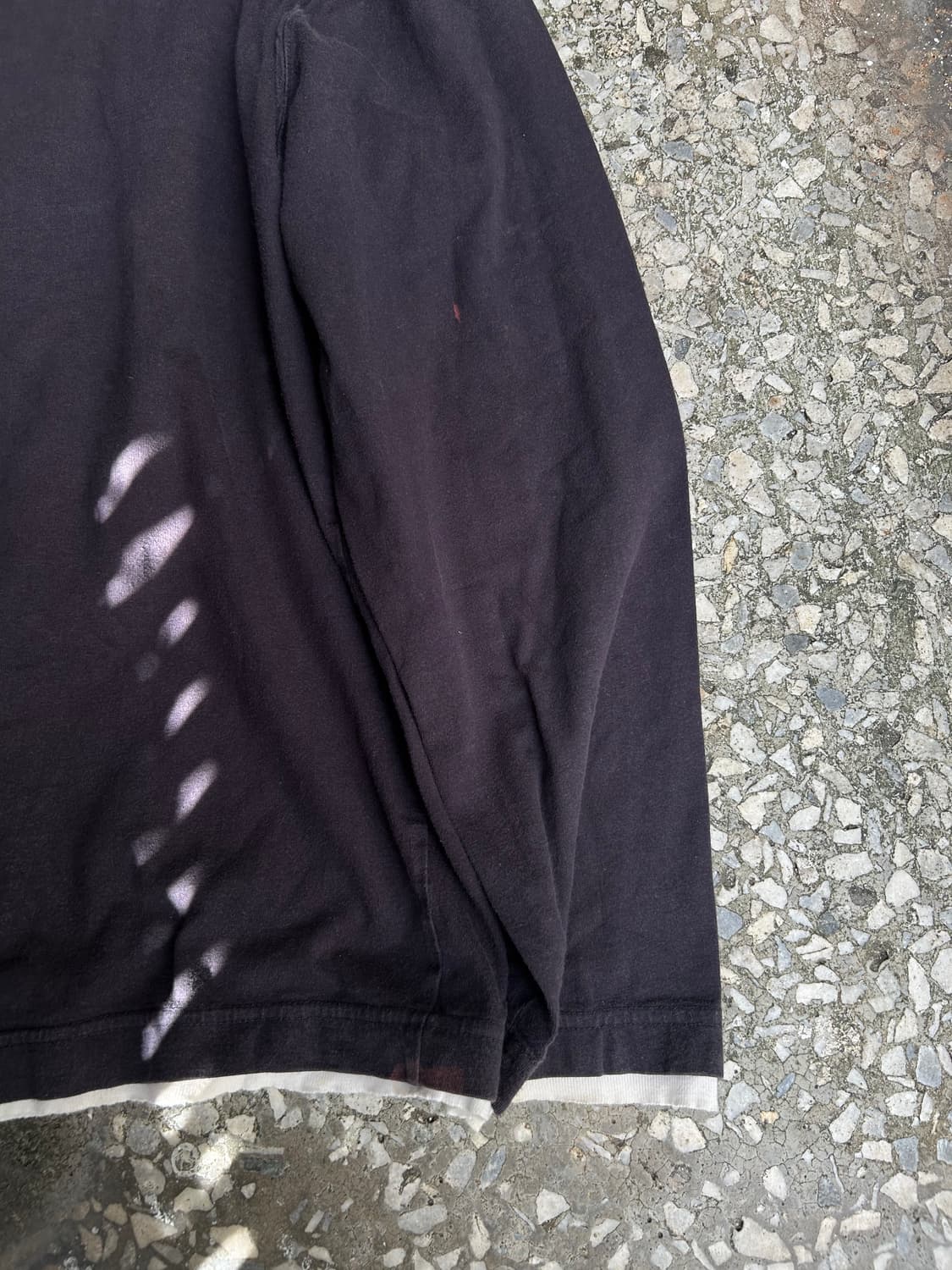 Vtg 00s bangbang 윙 프린팅 그런지 챠콜 롱슬리브 상품이미지5