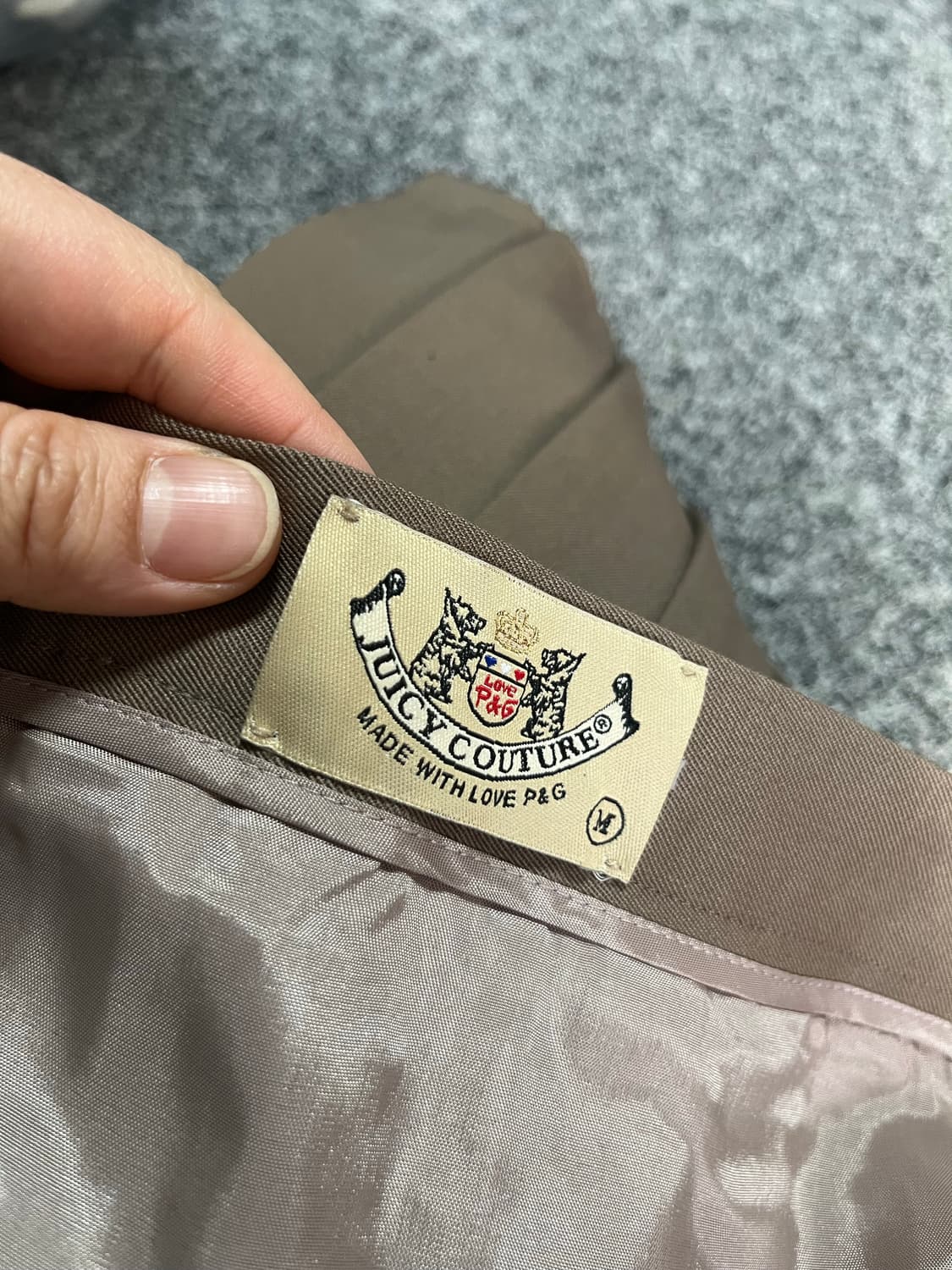 쥬시꾸뛰르 브라운 플리츠 스커트 새상품 27 상품이미지2