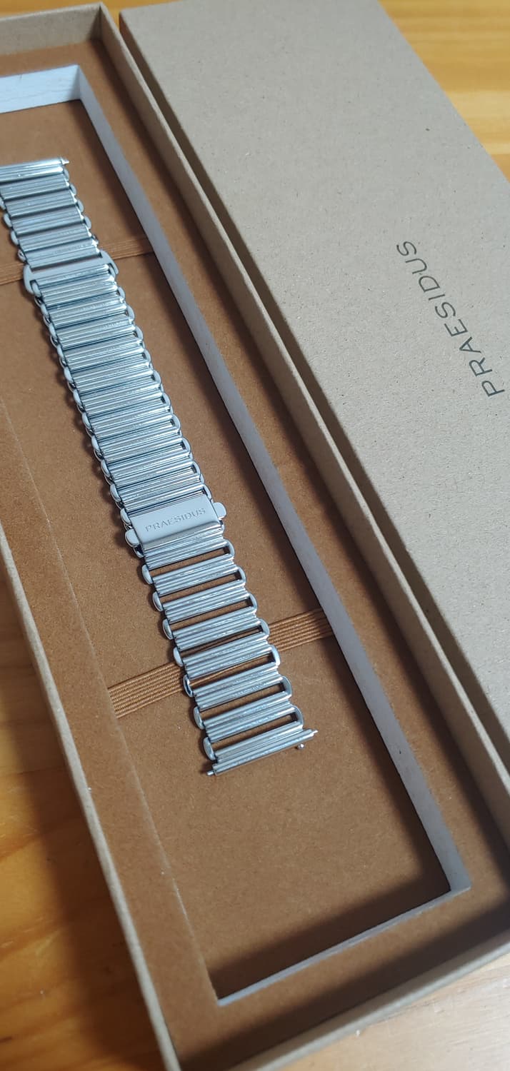 PRAESIDUS 본클립 메탈 시계 스트랩(20mm) 상품이미지1